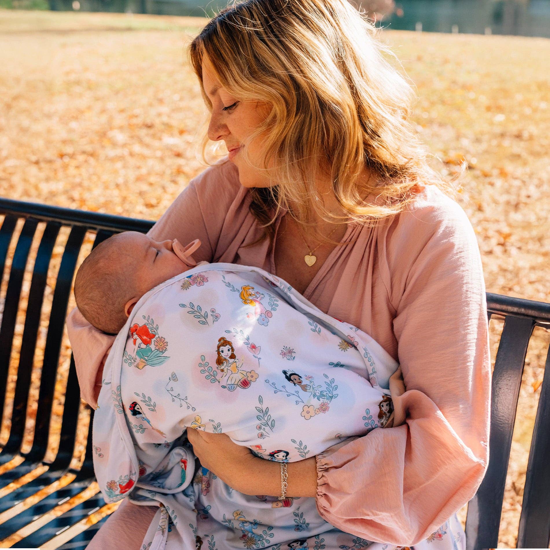 Disney Fairytale Friends Swaddle Receiving Baby Blanket