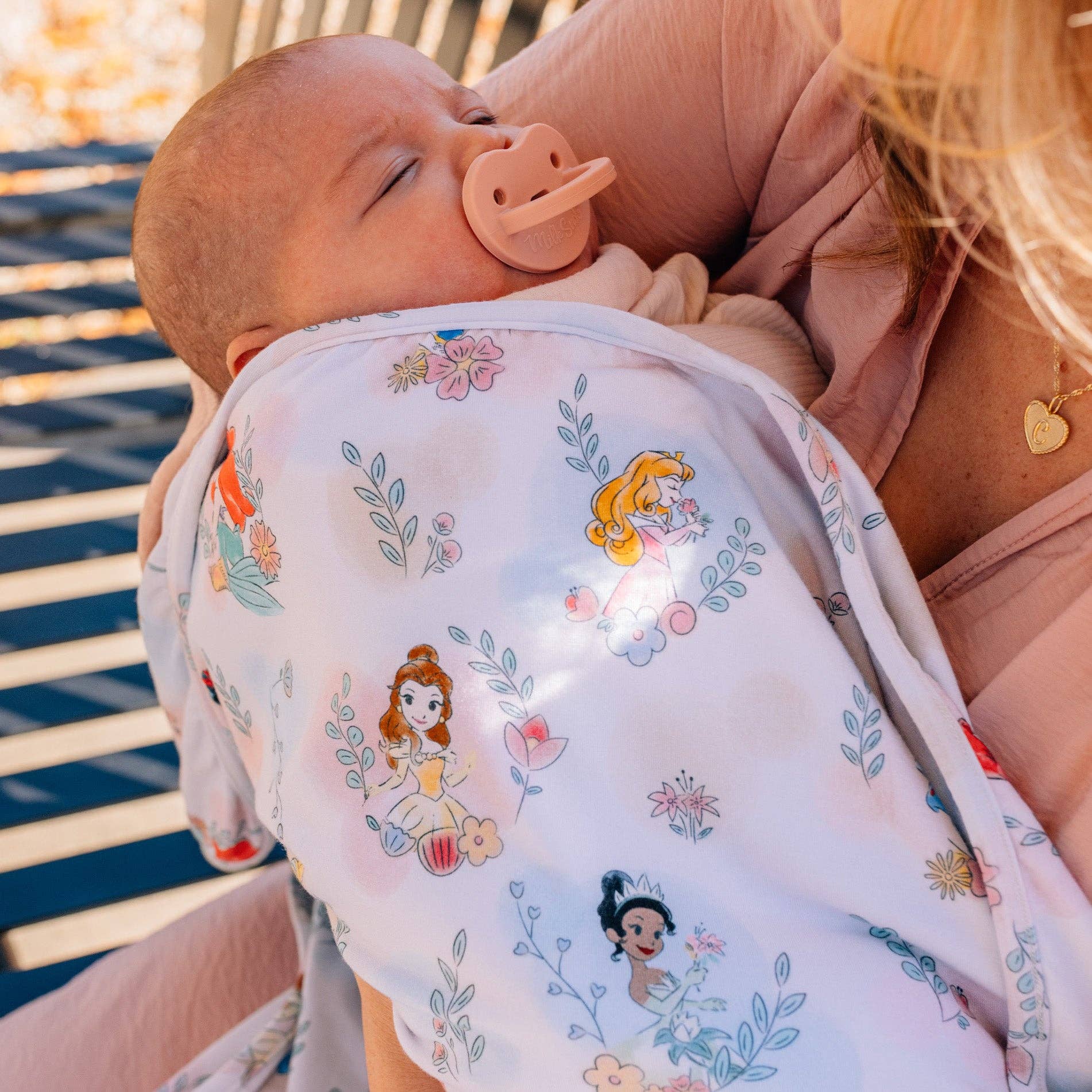 Disney Fairytale Friends Swaddle Receiving Baby Blanket