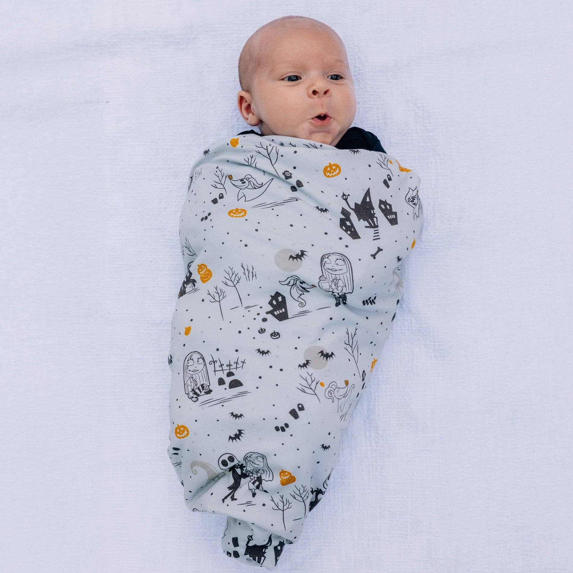 Disney Nightmare Before Christmas Swaddle Baby Blanket