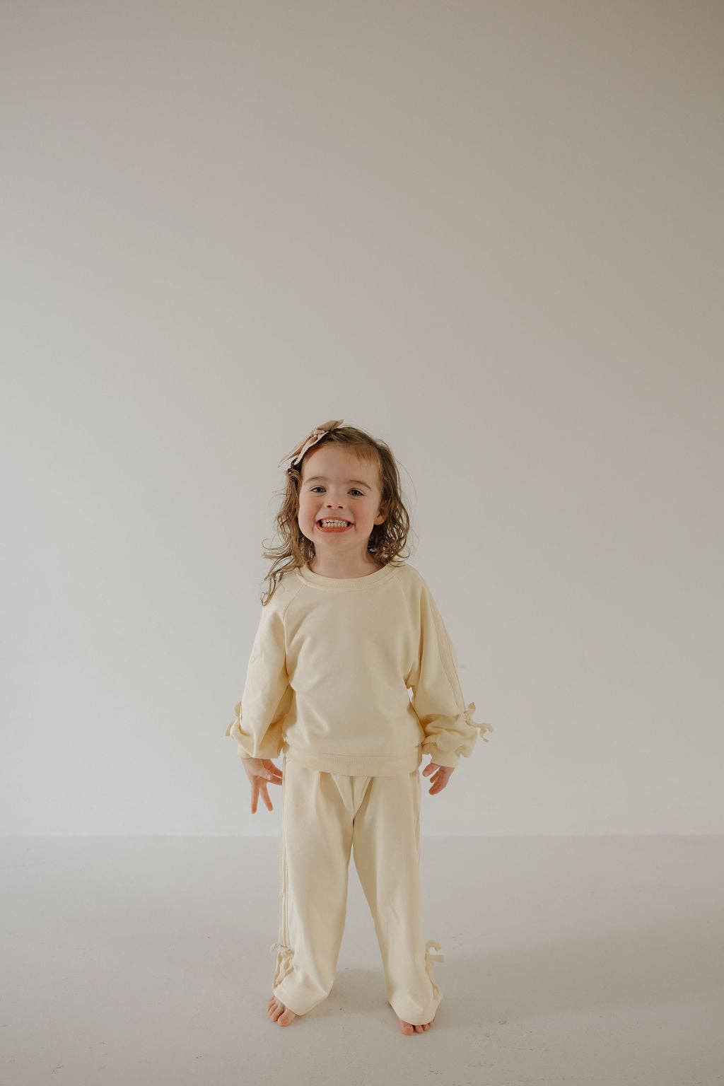 Child's Sweat Set | Buttercream Bows