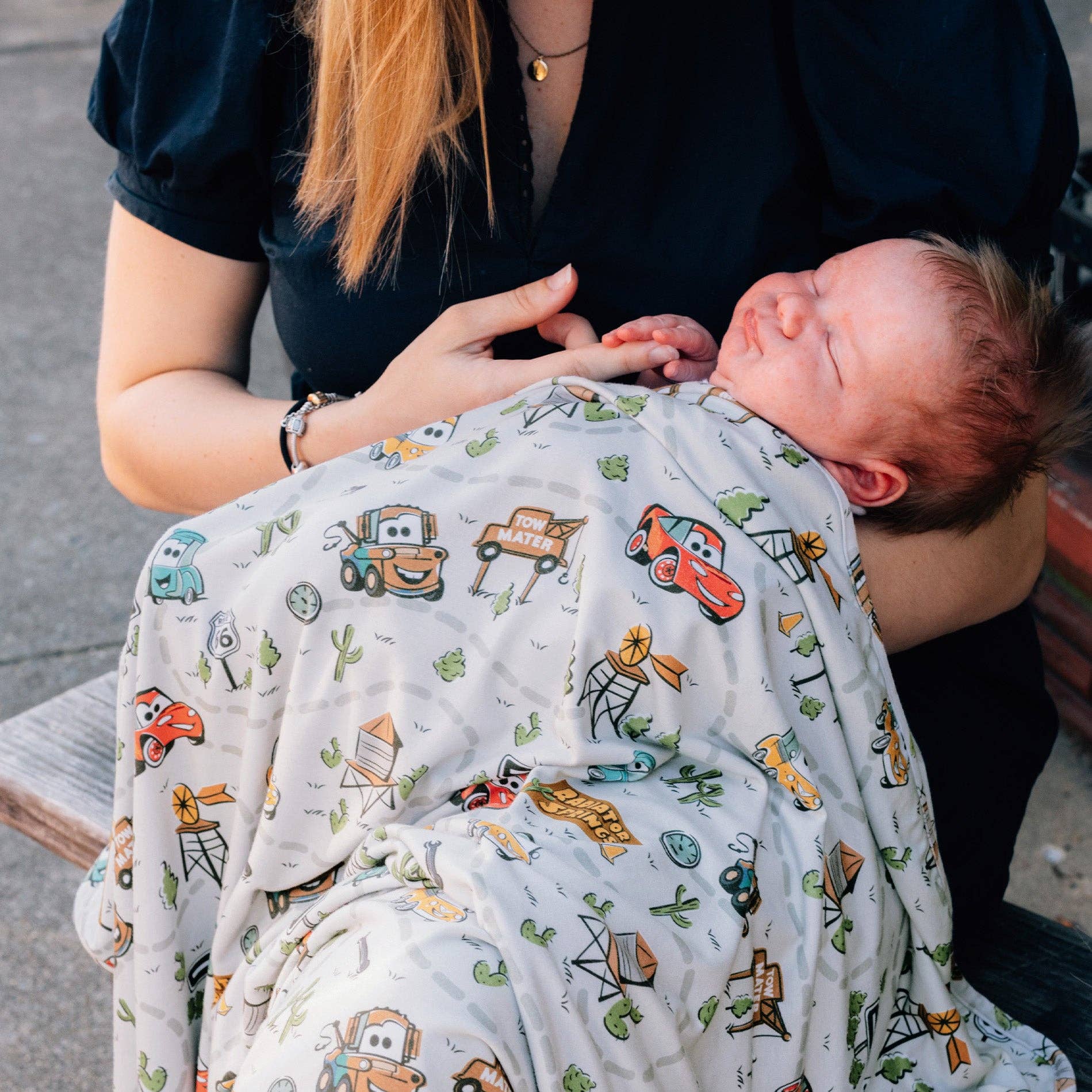 Disney and Pixar Cars Swaddle Receiving Baby Blanket