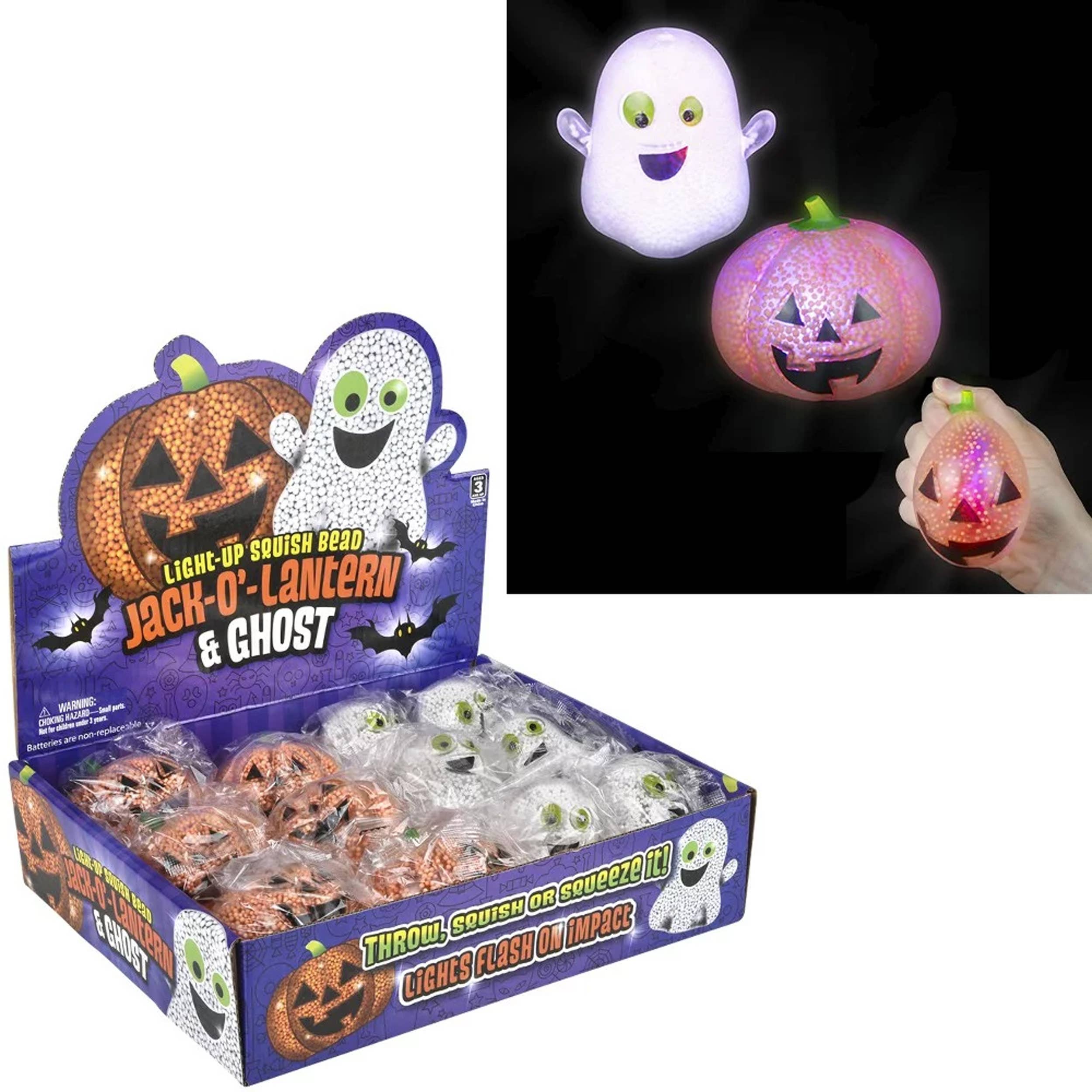 Light Up Halloween Squishy Toys