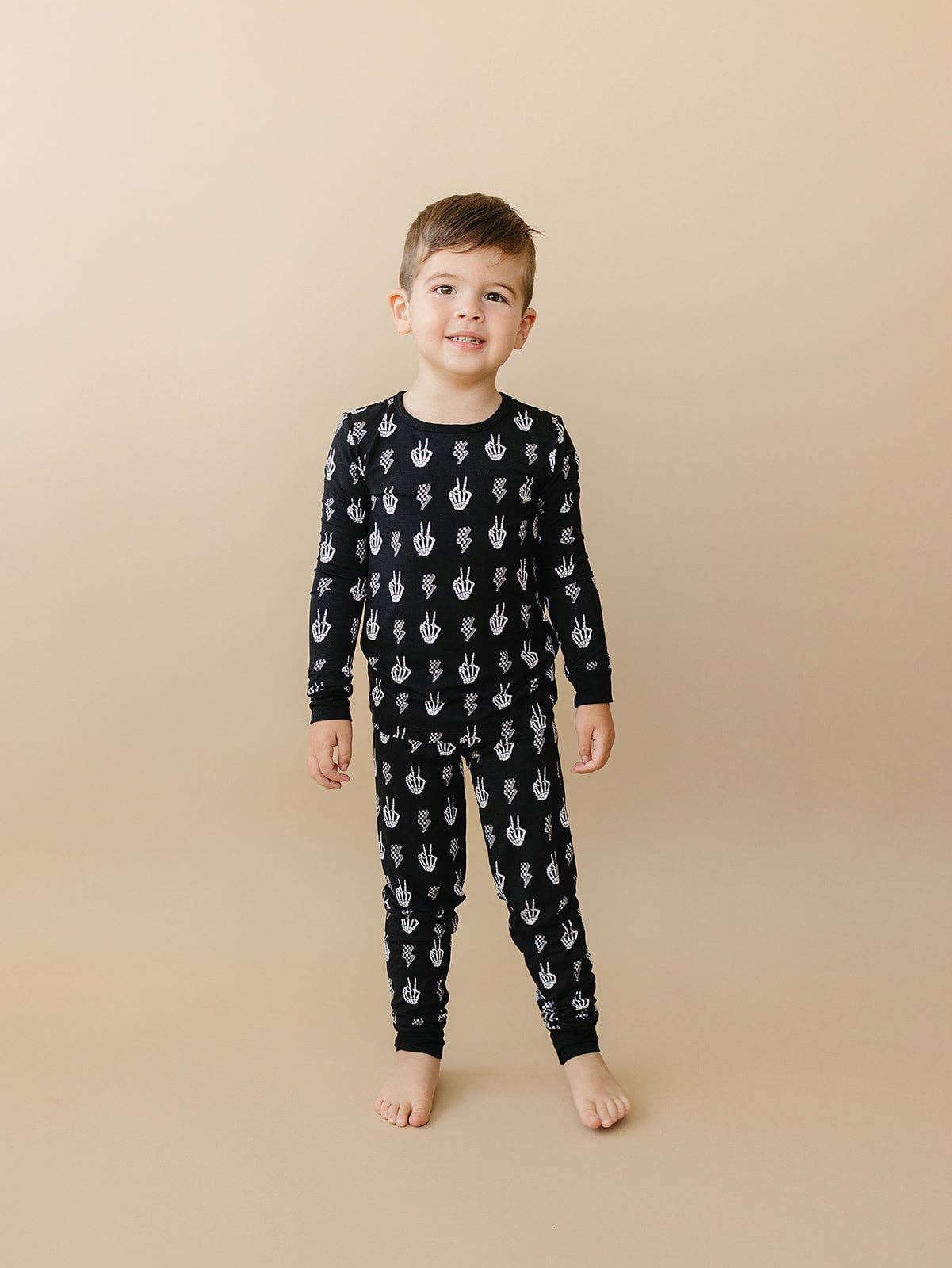 Halloween Bamboo Toddler & Kids Two Piece Set | Skelly Vibes