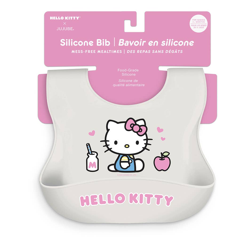 Silicone Bibs Hello Kitty Pink