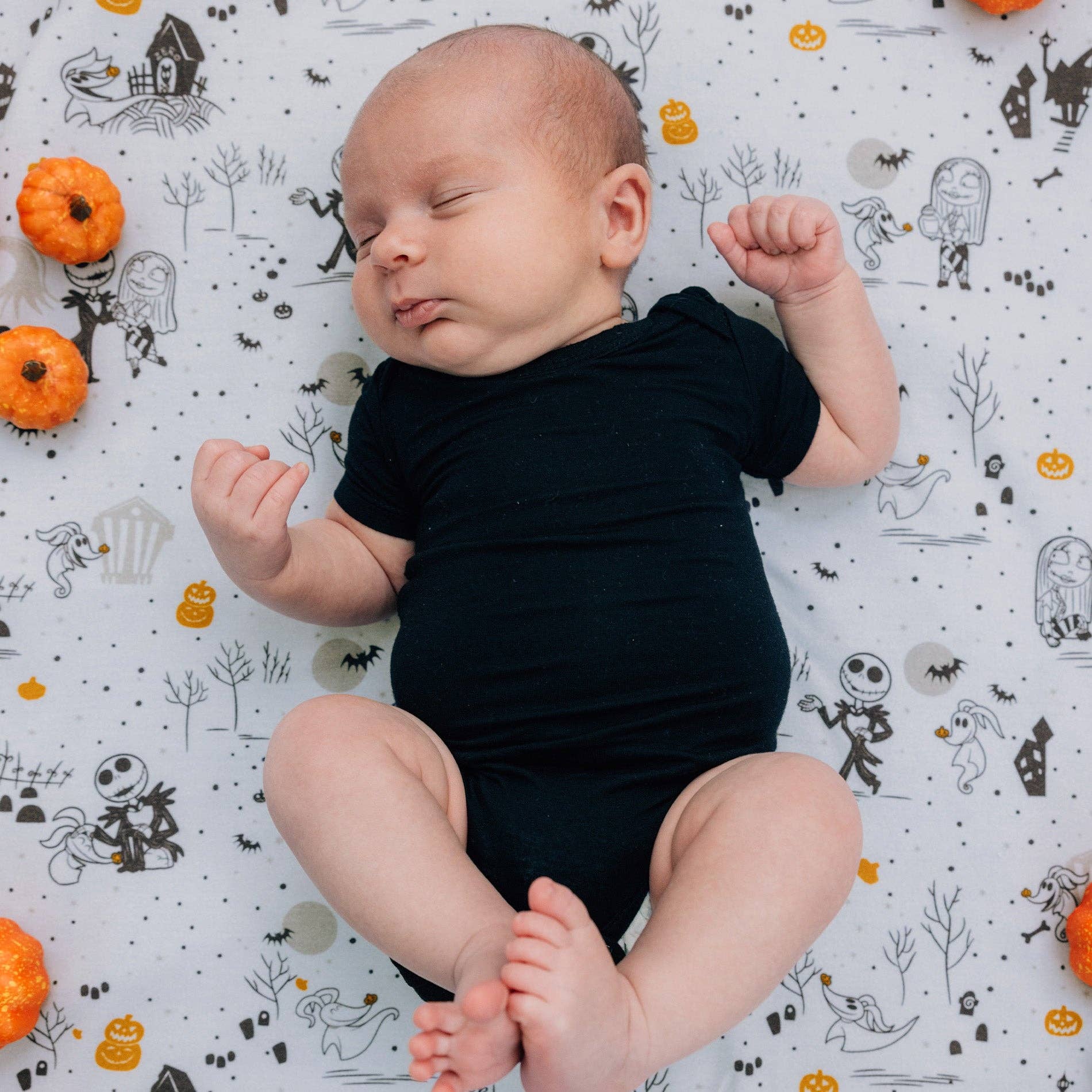 Disney Nightmare Before Christmas Swaddle Baby Blanket