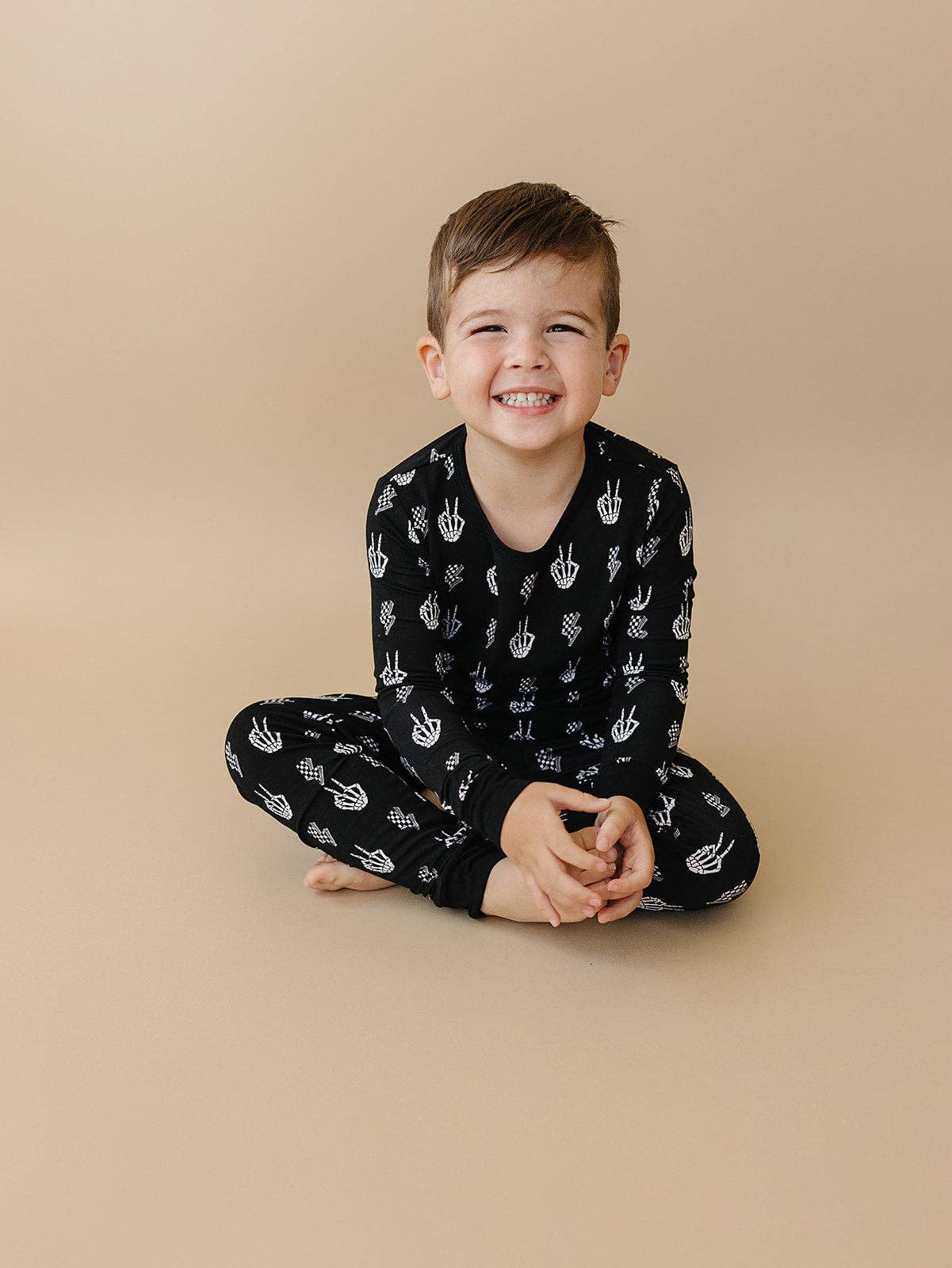 Halloween Bamboo Toddler & Kids Two Piece Set | Skelly Vibes