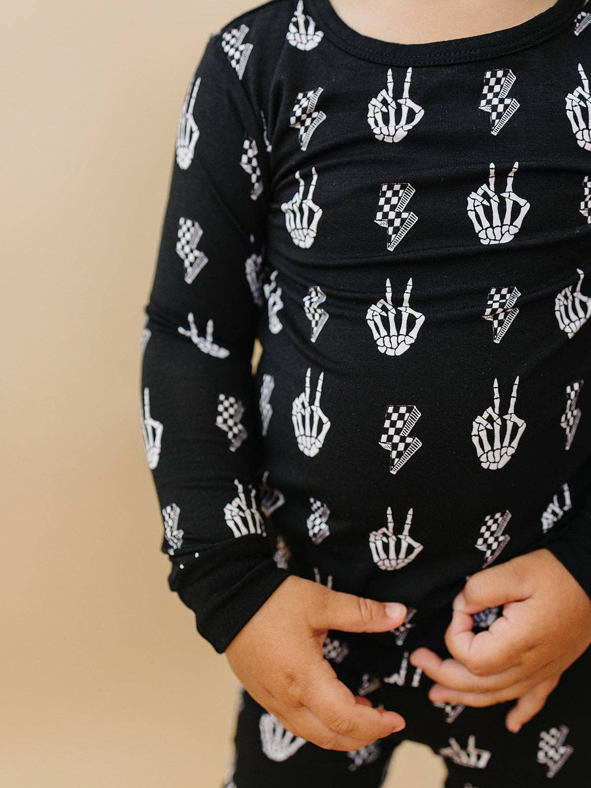 Halloween Bamboo Toddler & Kids Two Piece Set | Skelly Vibes