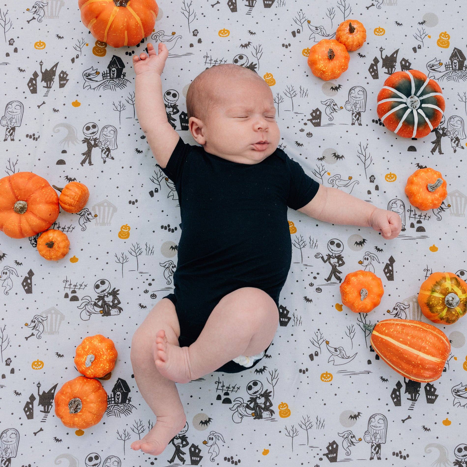 Disney Nightmare Before Christmas Swaddle Baby Blanket