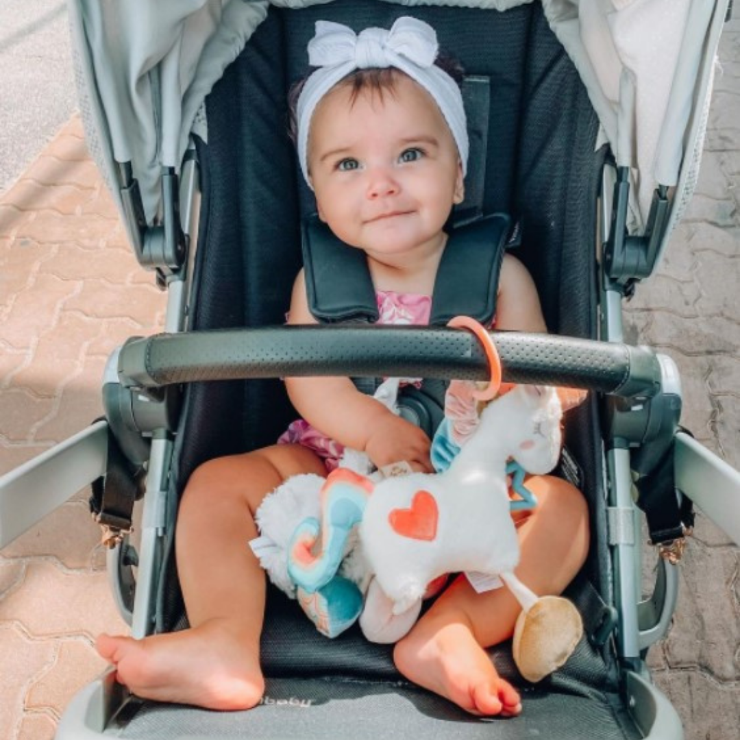 Itzy Friends Link & Love™ Activity Plush with Teether Toy - unicorn