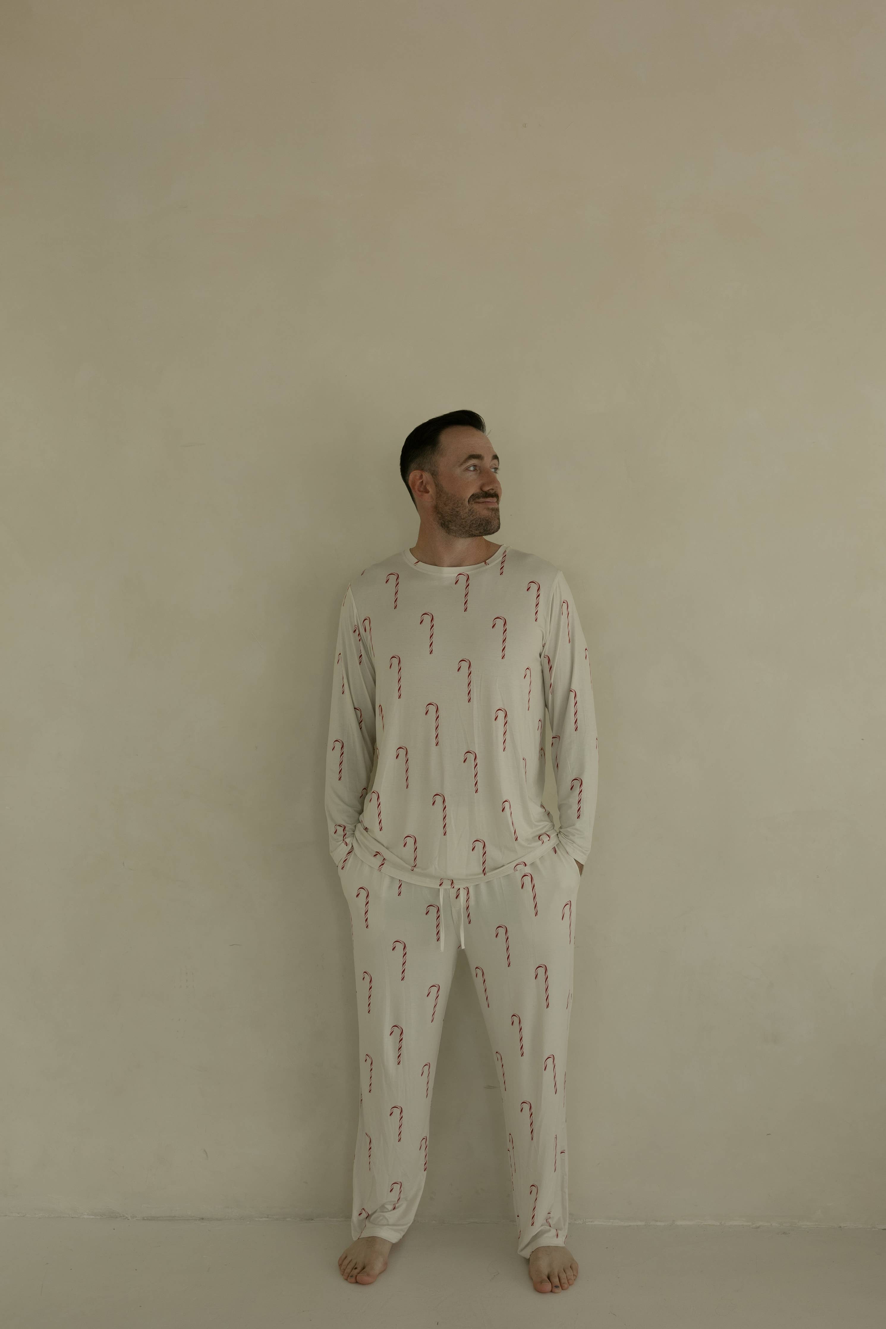 Men's Bamboo Pajamas | Candy Cane