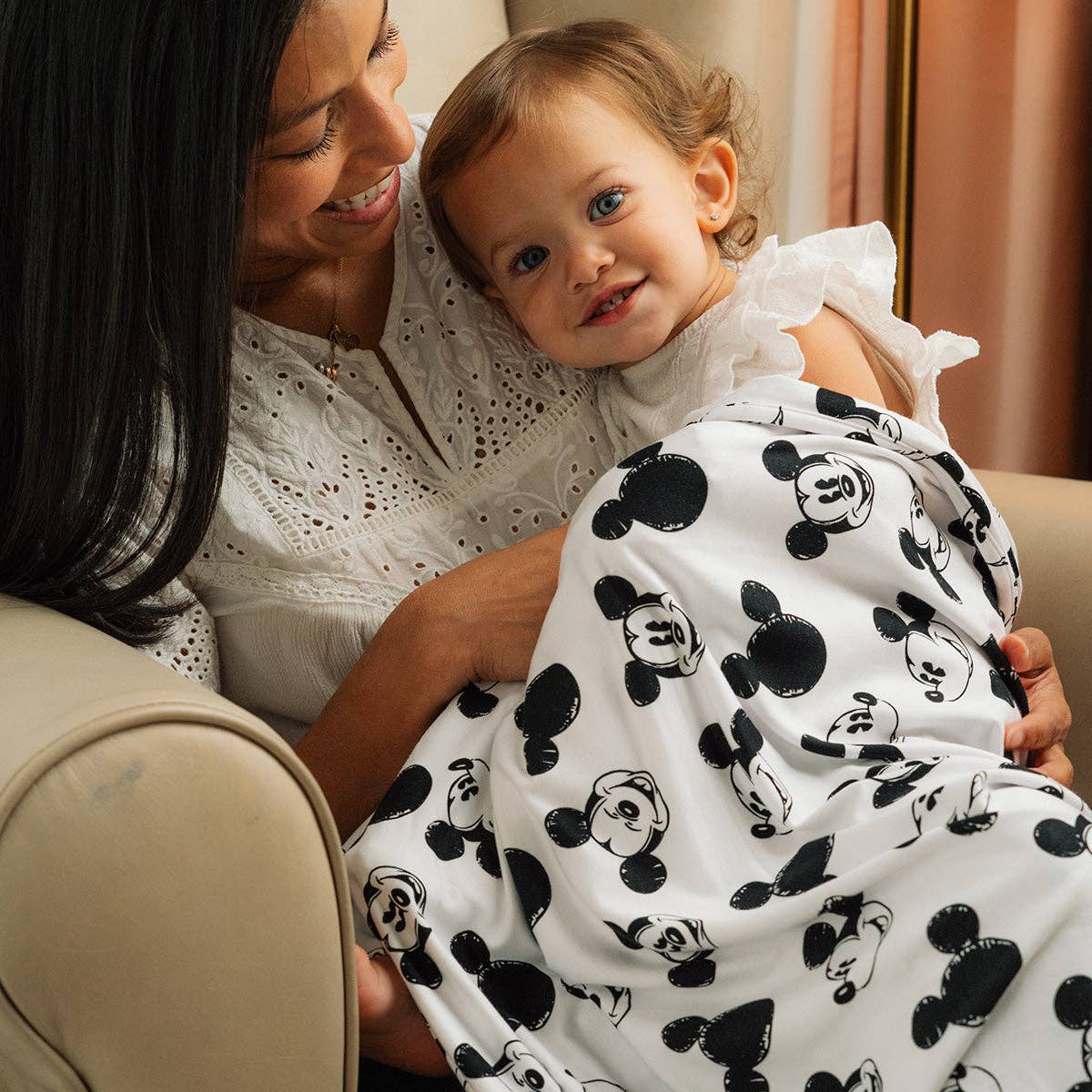 Disney Mickey Mouse Sketch Swaddle Receiving Baby Blanket