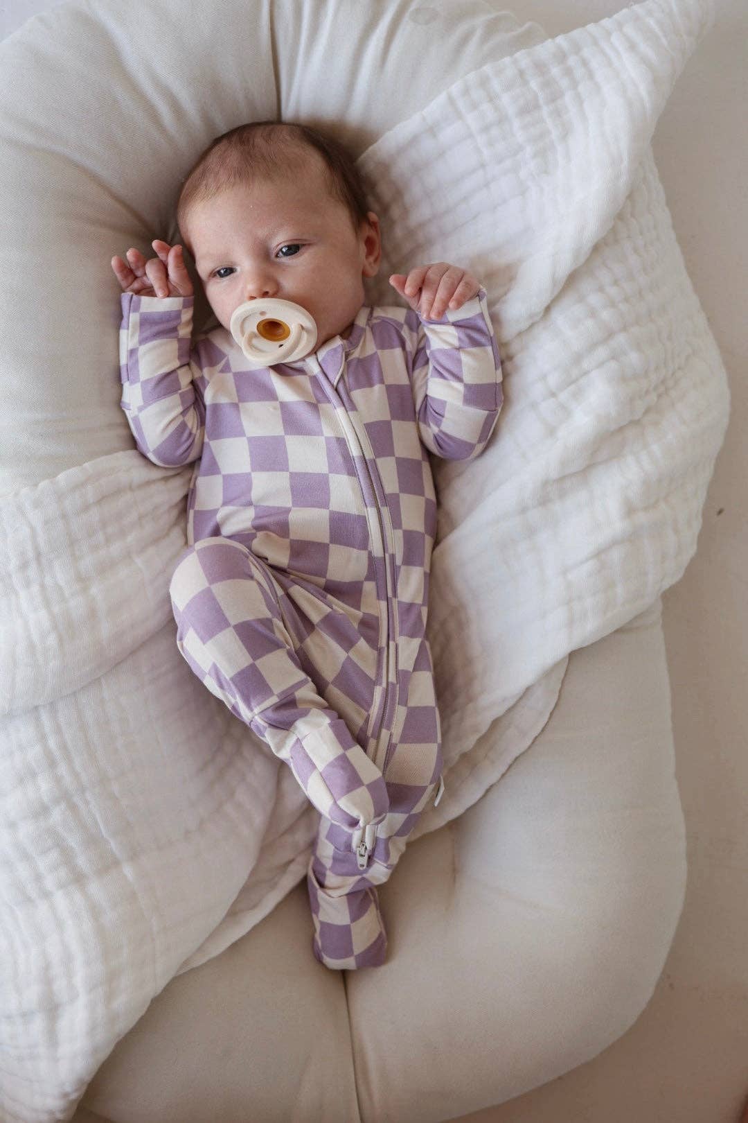 Bamboo Zip Pajama | Grape Soda