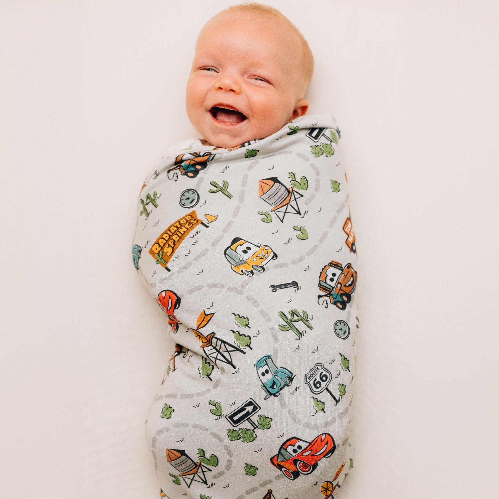 Disney and Pixar Cars Swaddle Receiving Baby Blanket