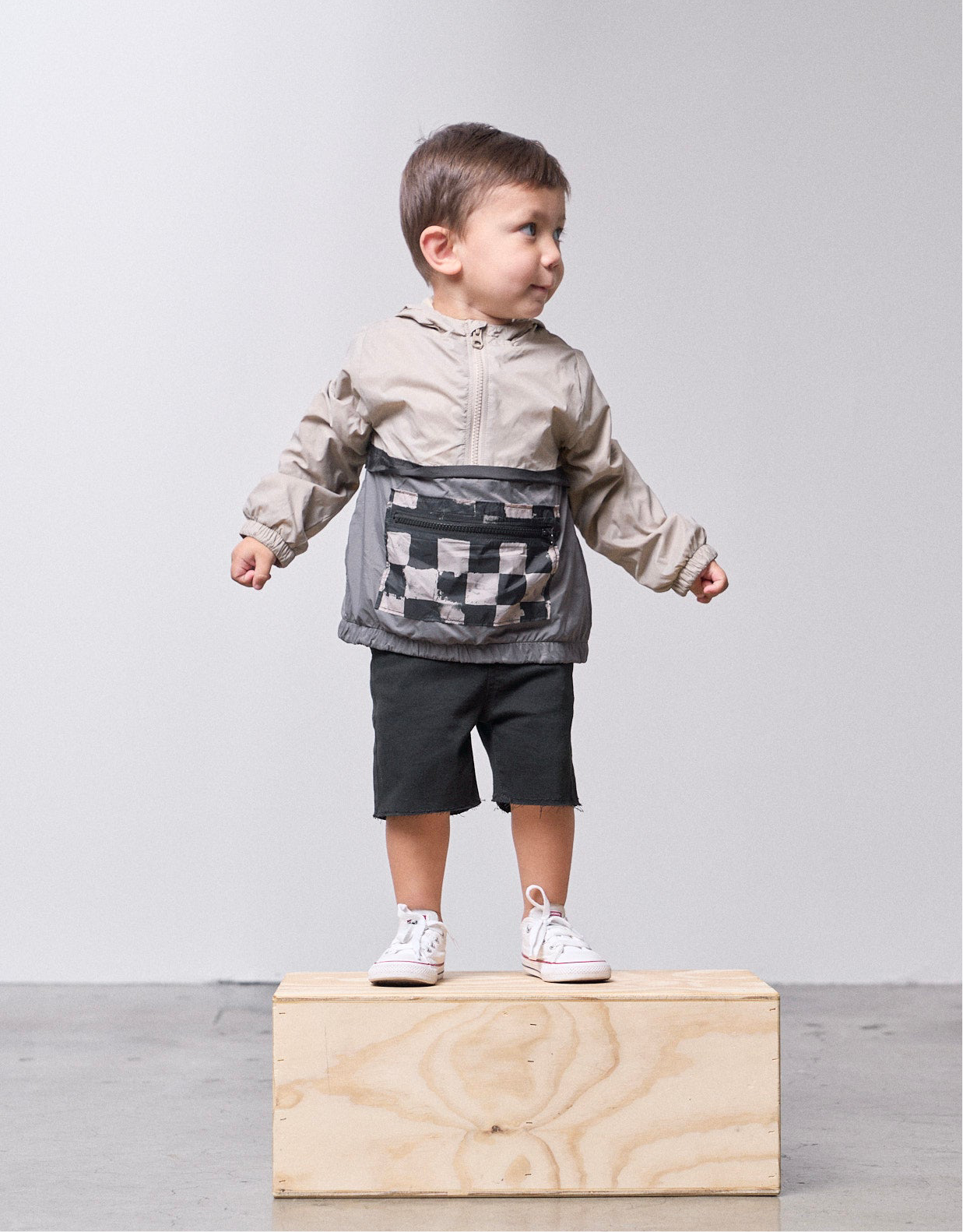 Check Block Windbreaker