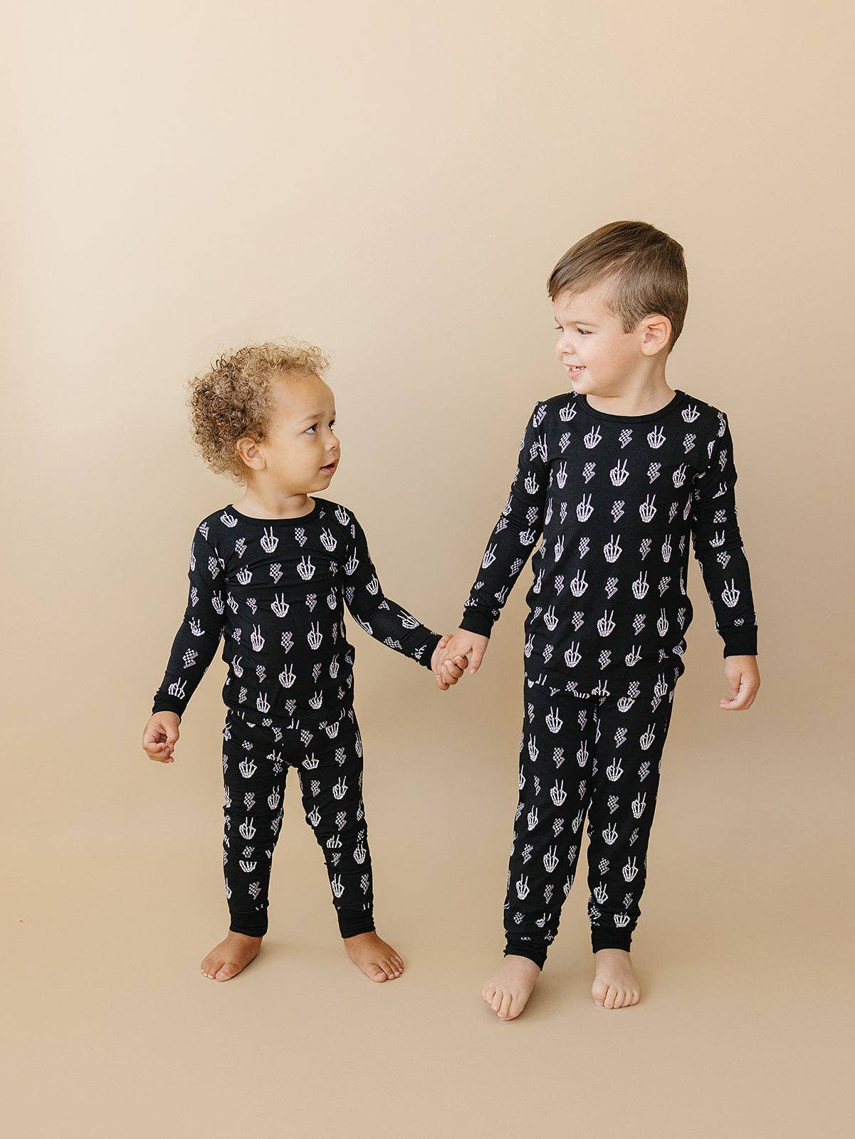 Halloween Bamboo Toddler & Kids Two Piece Set | Skelly Vibes