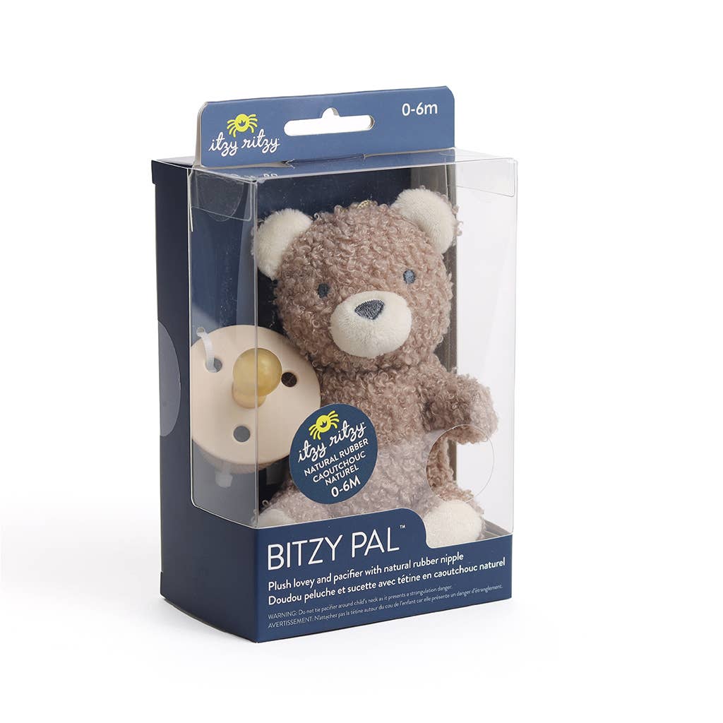 Bitzy Pal Natural Rubber Pacifier & Plush