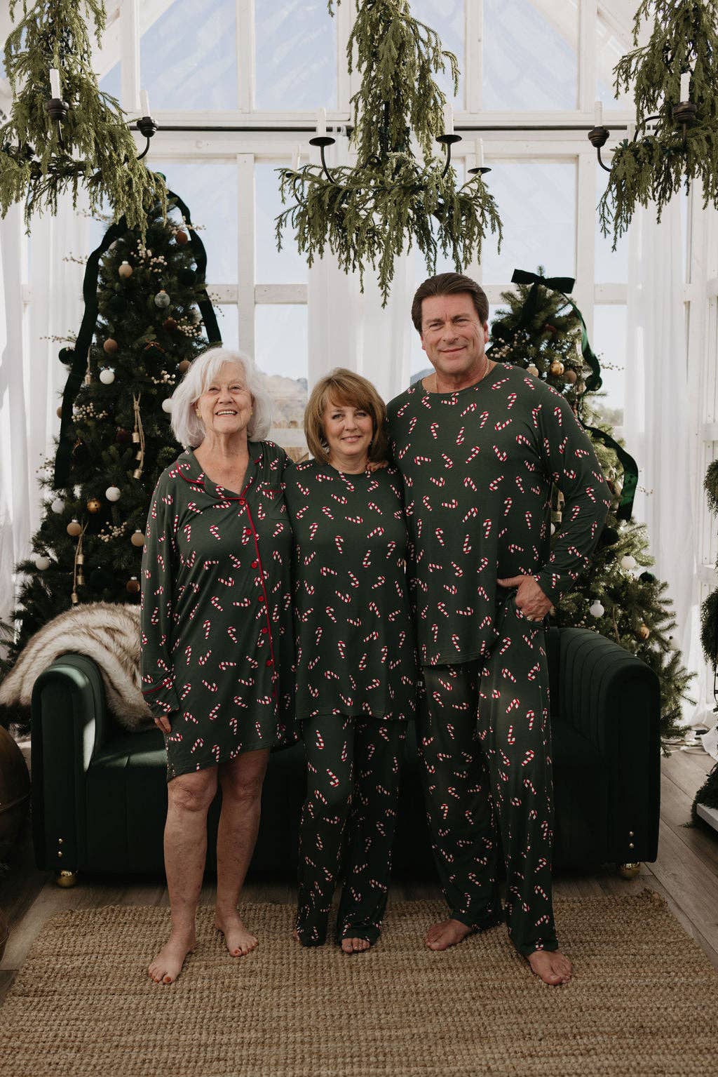 Men's Bamboo Pajamas | Candy Cane Lane