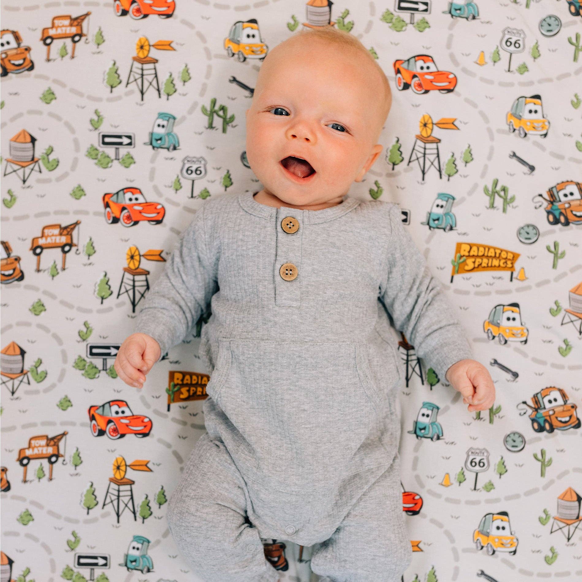 Disney and Pixar Cars Swaddle Receiving Baby Blanket