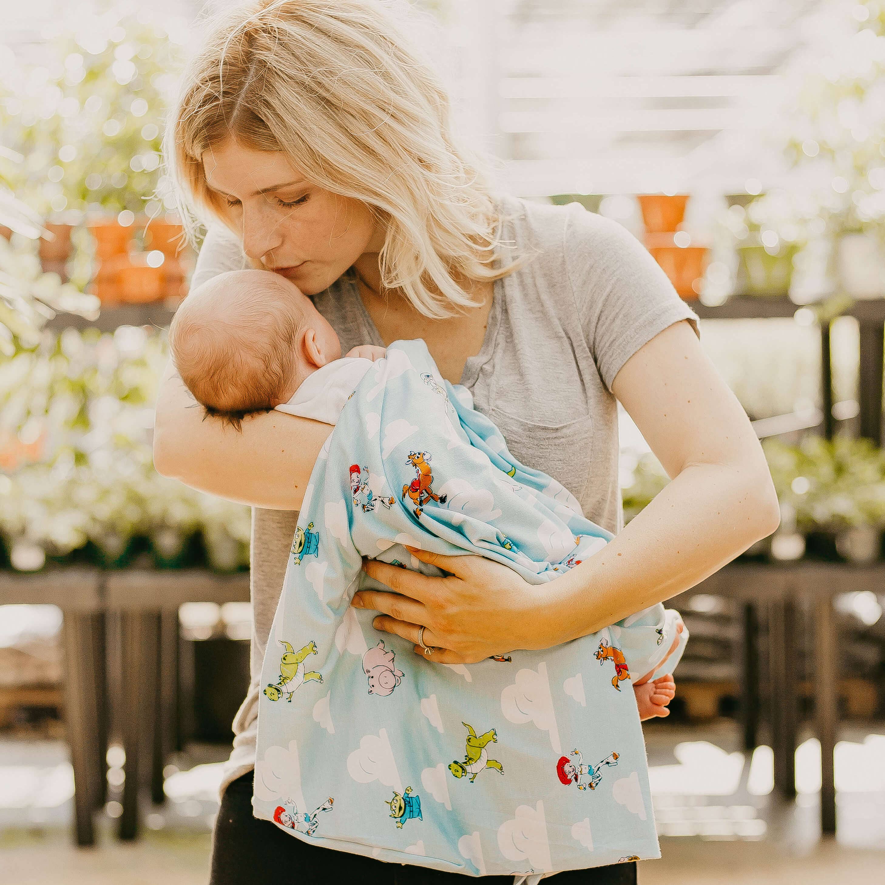 Disney Pixar Toy Story Swaddle Receiving Baby Blanket