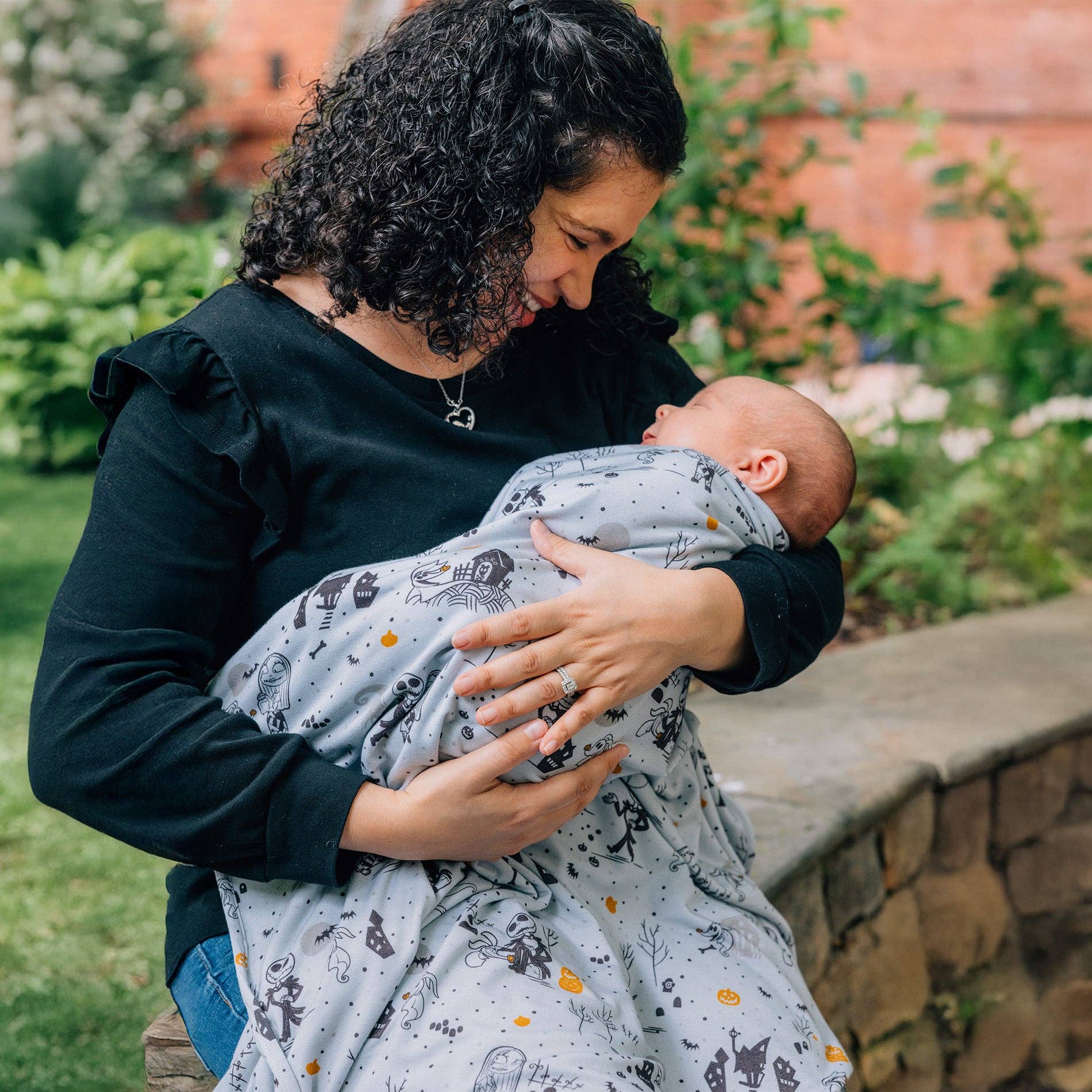 Disney Nightmare Before Christmas Swaddle Baby Blanket