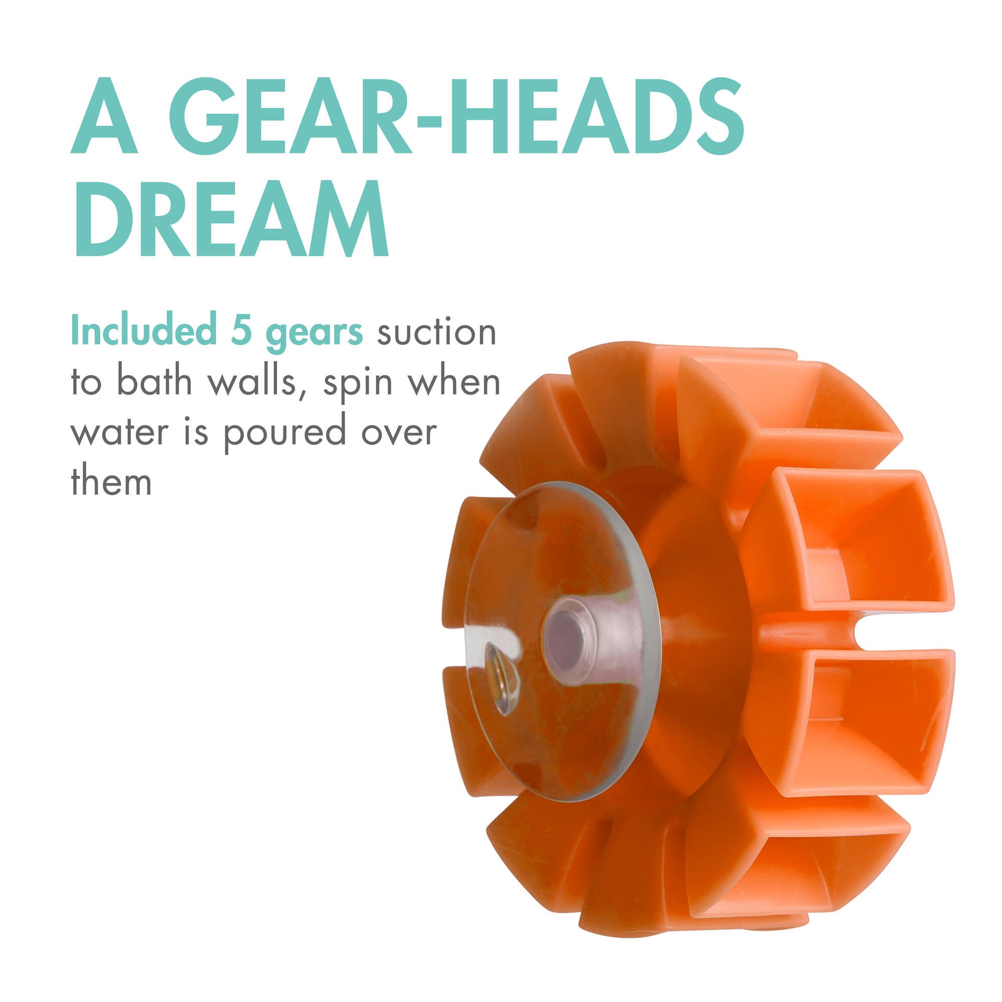 TOMY Boon Cogs Baby Bath Toys - Navy / Yellow