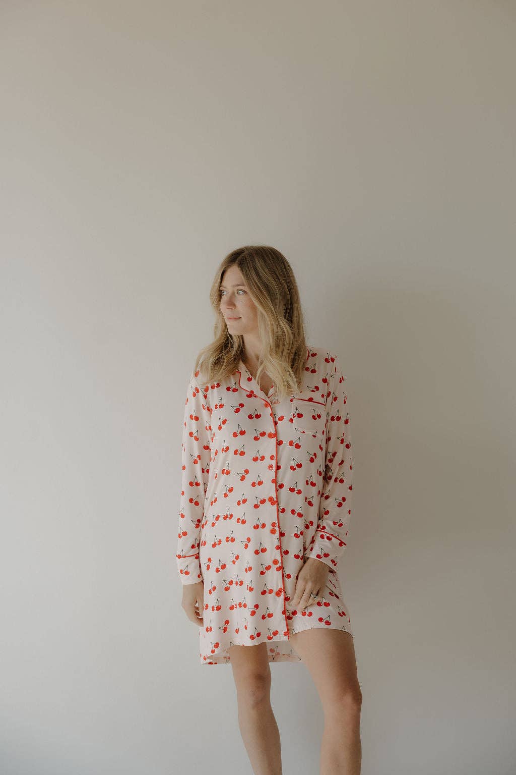 Women's Bamboo Sleeping Dress | Cherry Orchard