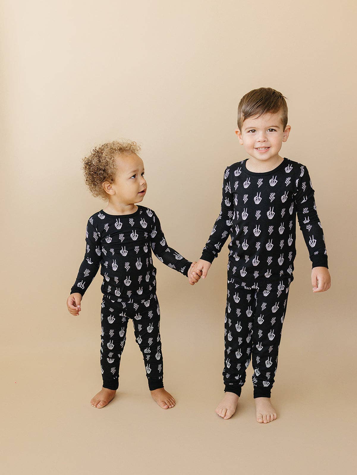 Halloween Bamboo Toddler & Kids Two Piece Set | Skelly Vibes