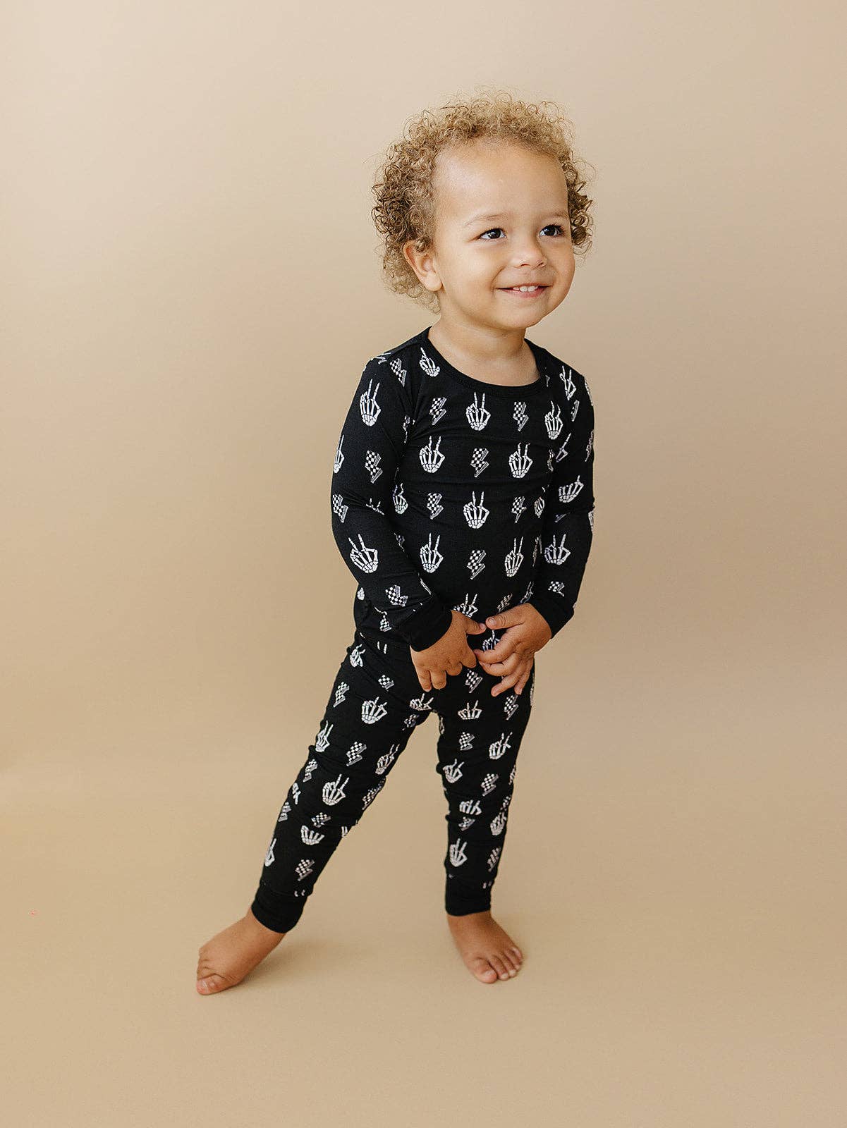 Halloween Bamboo Toddler & Kids Two Piece Set | Skelly Vibes