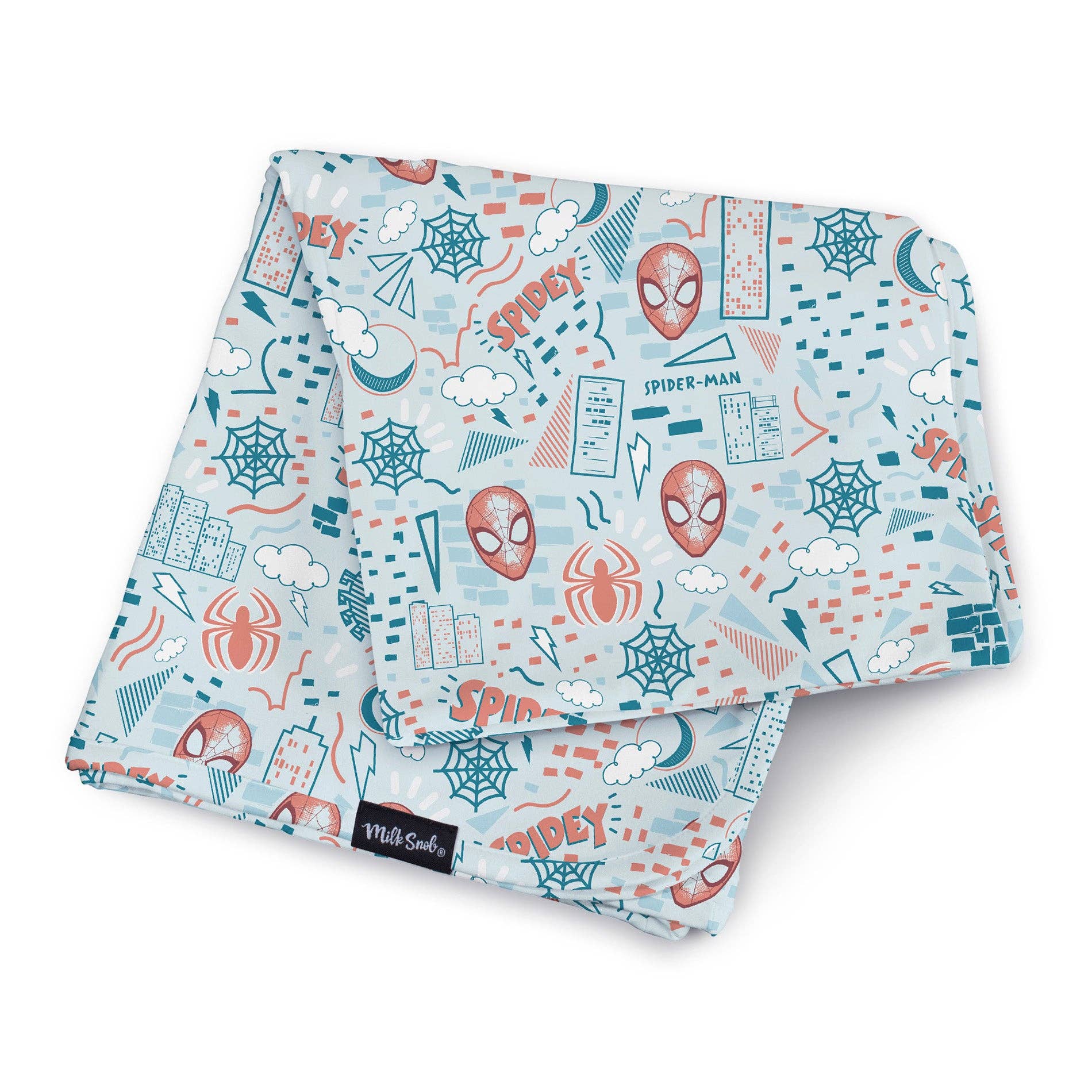 MARVEL Spider-Man Sketch Swaddle Receiving Baby Blanket