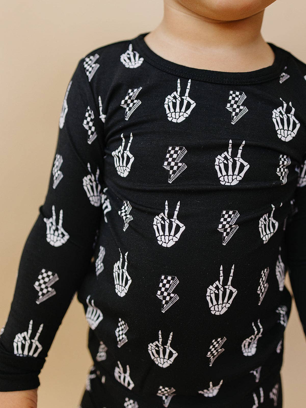 Halloween Bamboo Toddler & Kids Two Piece Set | Skelly Vibes