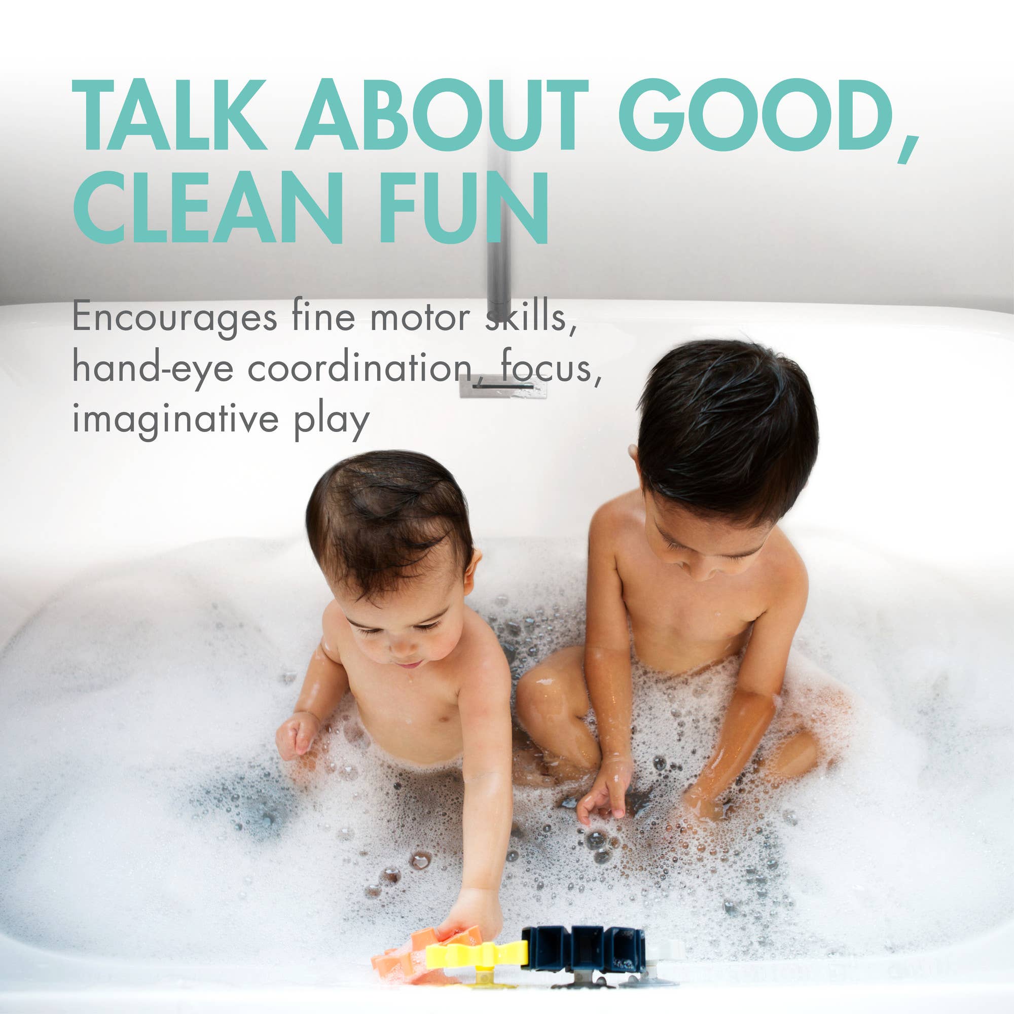 TOMY Boon Cogs Baby Bath Toys - Navy / Yellow