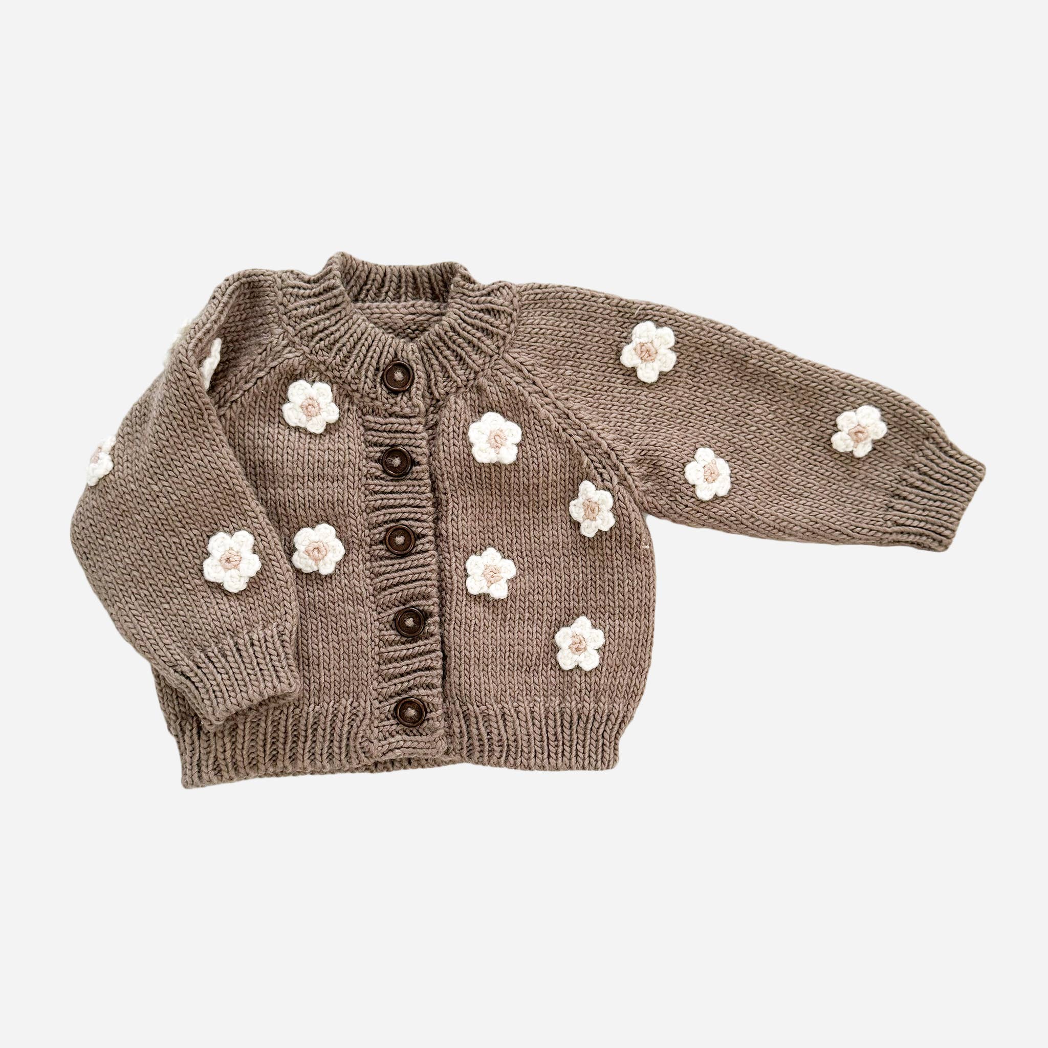 Flower Cardigan - Taupe