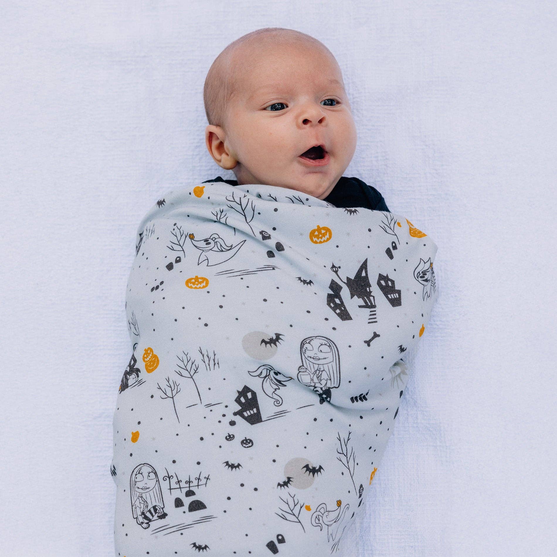 Disney Nightmare Before Christmas Swaddle Baby Blanket