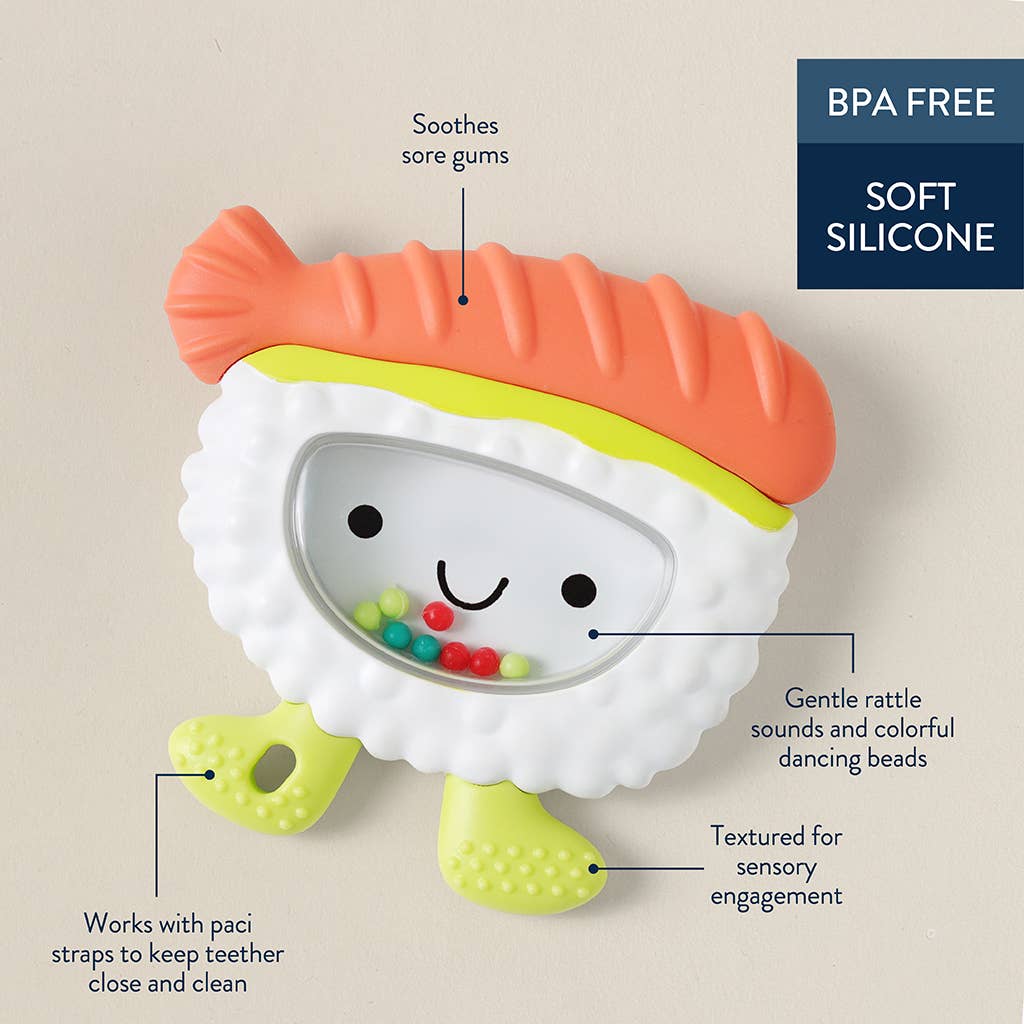 Sushi Teething and Rattle Toy