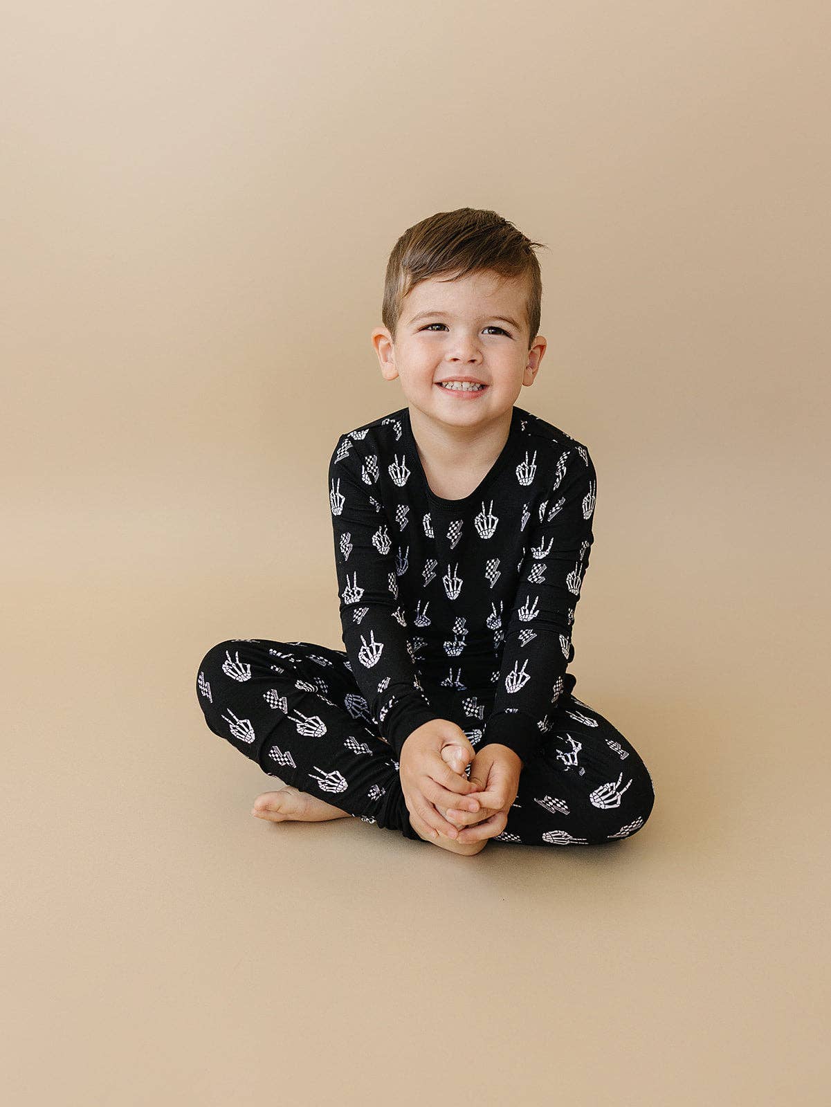 Halloween Bamboo Toddler & Kids Two Piece Set | Skelly Vibes