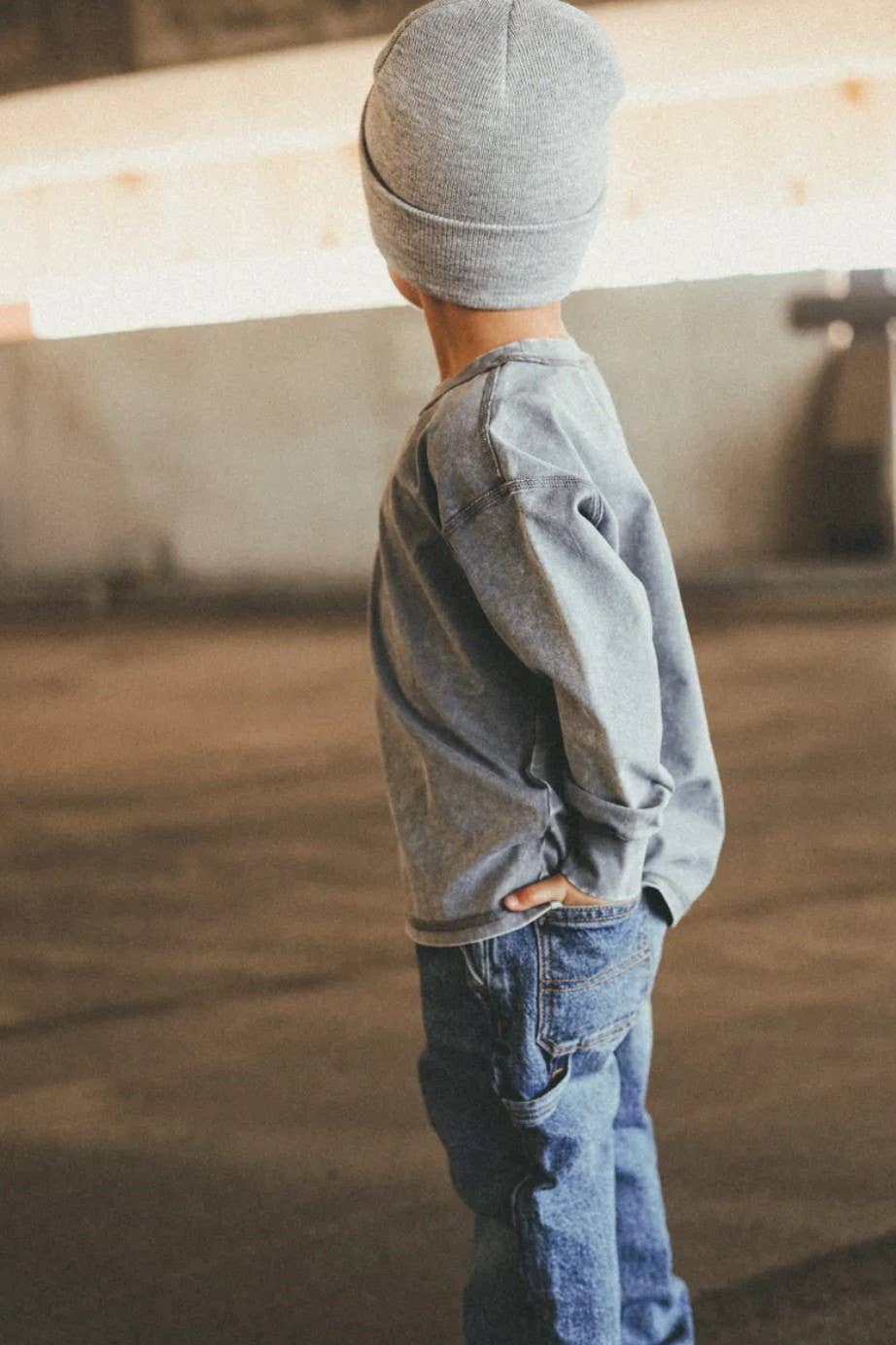 Toddler Sleet Stone-Wash Long Sleeve