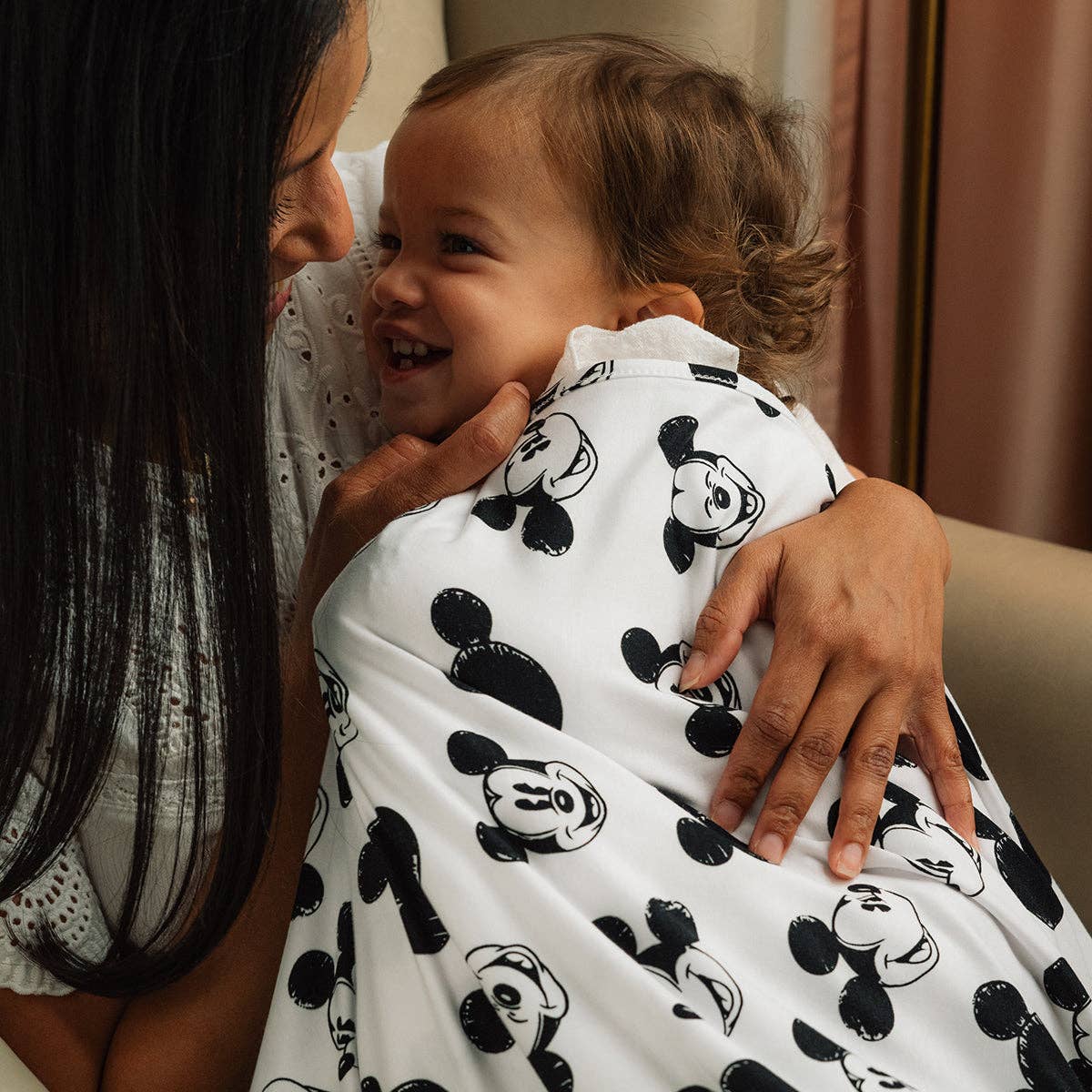 Disney Mickey Mouse Sketch Swaddle Receiving Baby Blanket