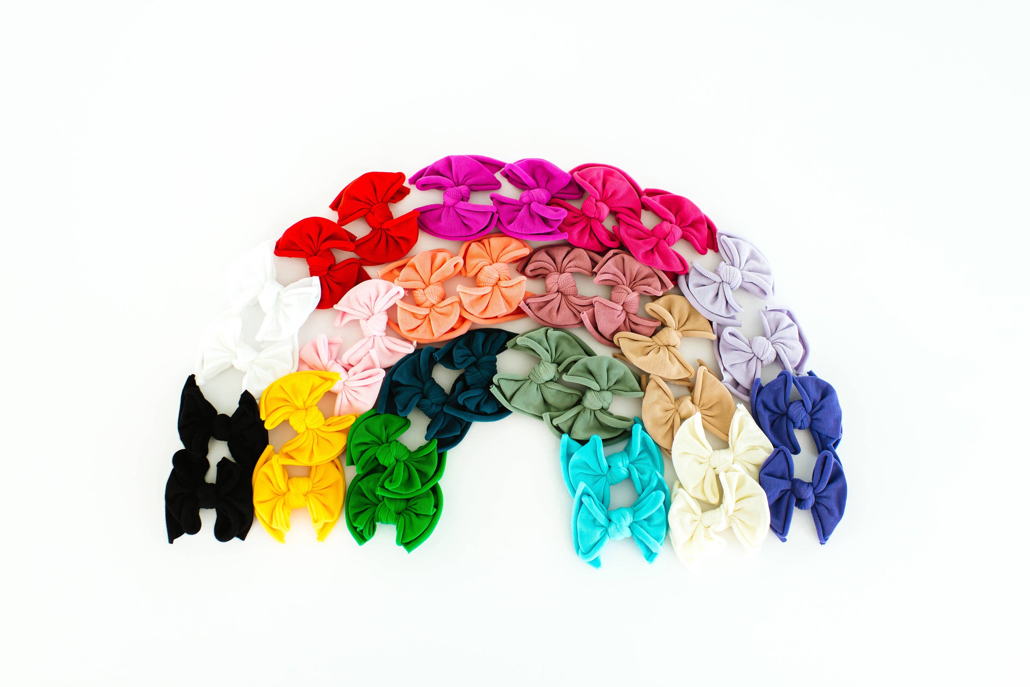 Baby Bling® 2-Pack Baby FAB® Clips soft nylon bow hair clips: Black