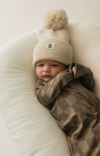 Bamboo Zip Pajamas - Faded Brown