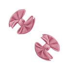 Baby Bling® 2-Pack Baby FAB® Clips soft nylon bow hair clips: White