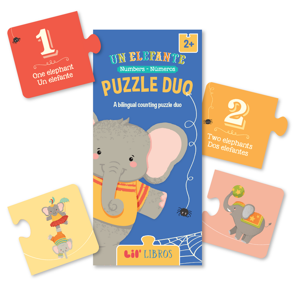 Un Elefante: Numbers / Números Puzzle Duo