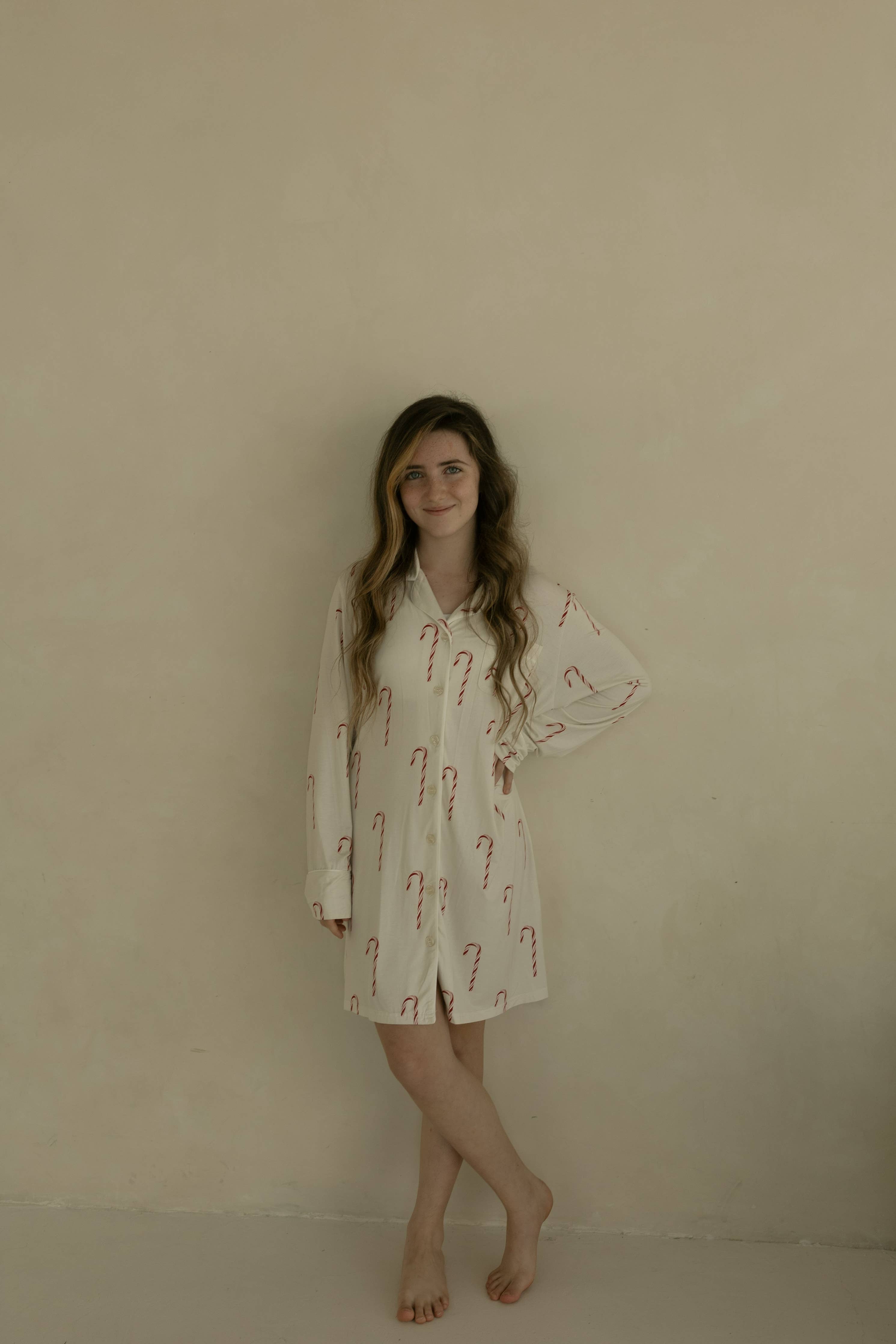 Women's Bamboo Sleeping Dress | Candy Cane