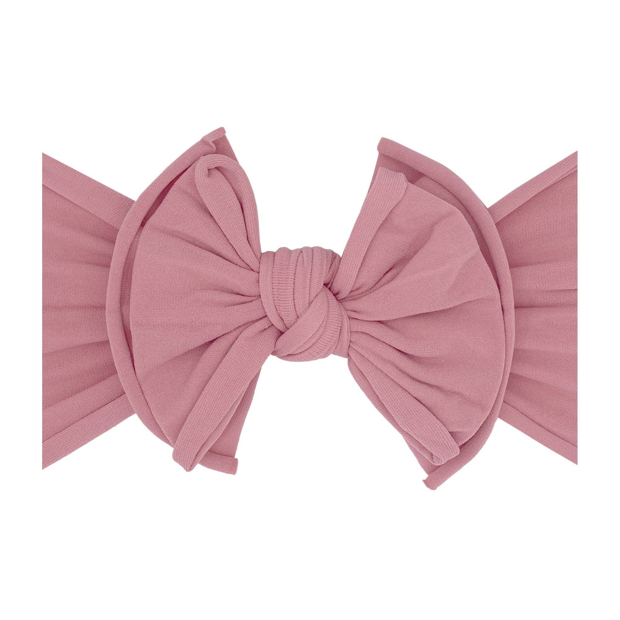 Baby Bling® FAB-BOW-LOUS® soft nylon bow headband: Ivory