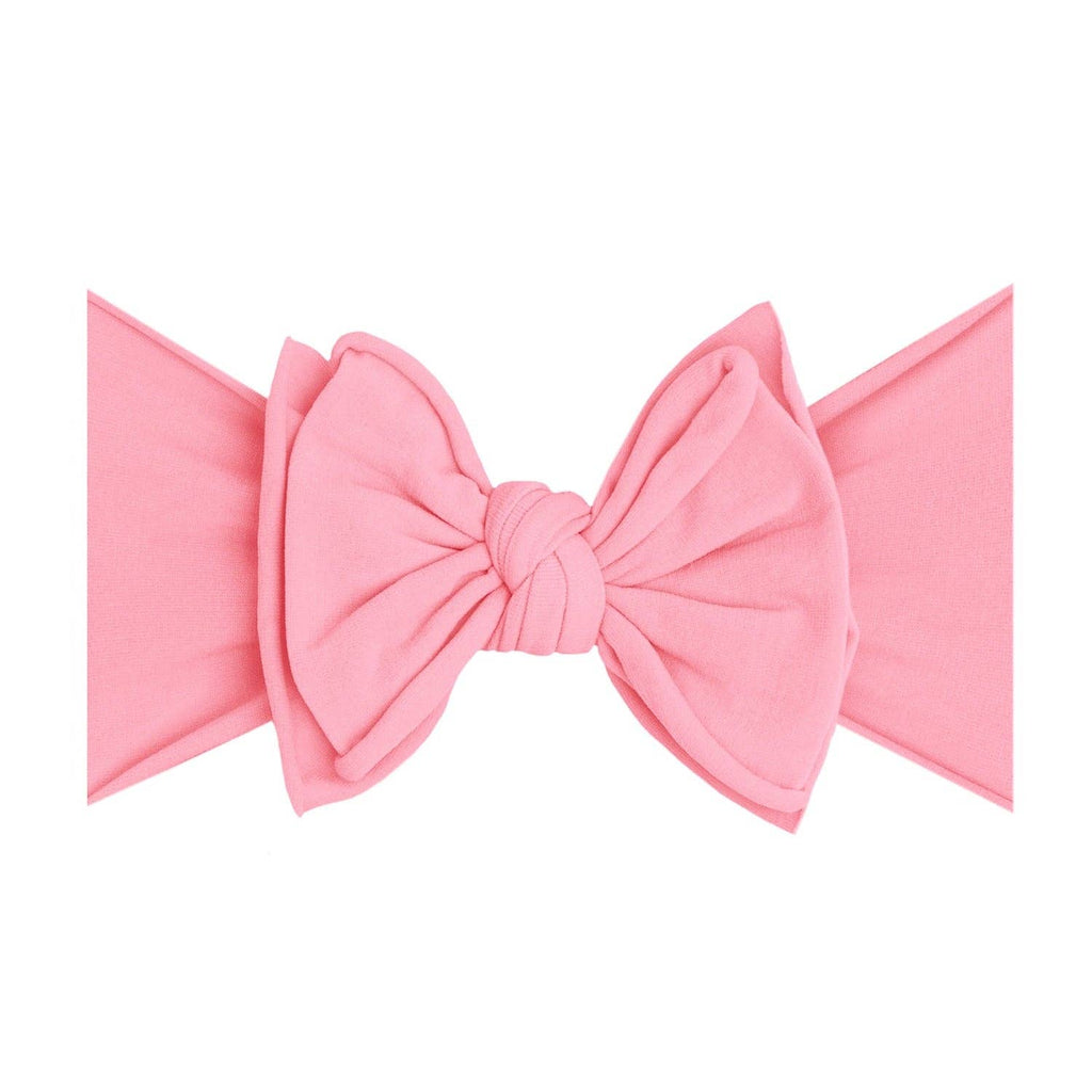 Baby Bling® FAB-BOW-LOUS® soft nylon bow headband: Ivory