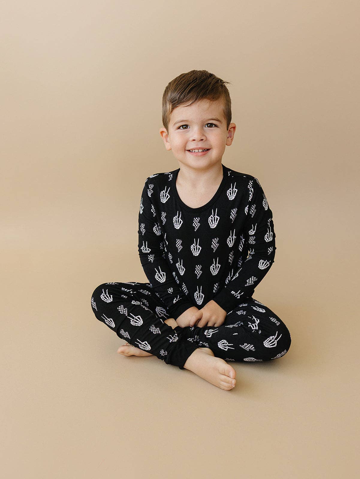 Halloween Bamboo Toddler & Kids Two Piece Set | Skelly Vibes