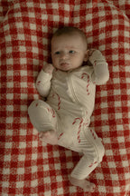 Bamboo Zip Pajamas | Candy Cane
