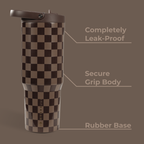 Autumn Checkers HydroJug 32 oz Sport Water Bottle