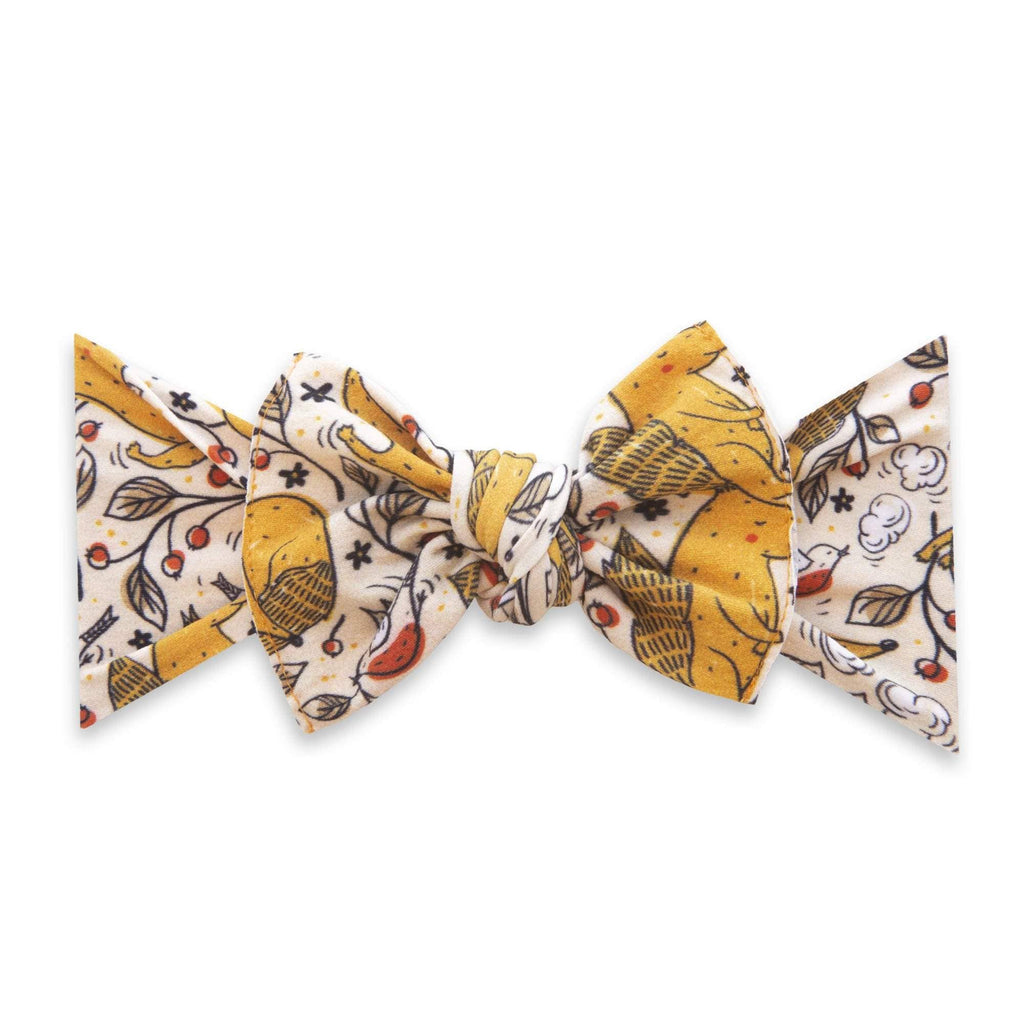 Baby Bling® Fall Printed Knot soft nylon headband: Foxy