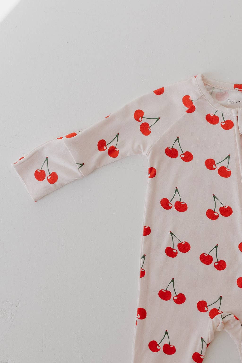 Bamboo Zip Pajamas: Cherry
