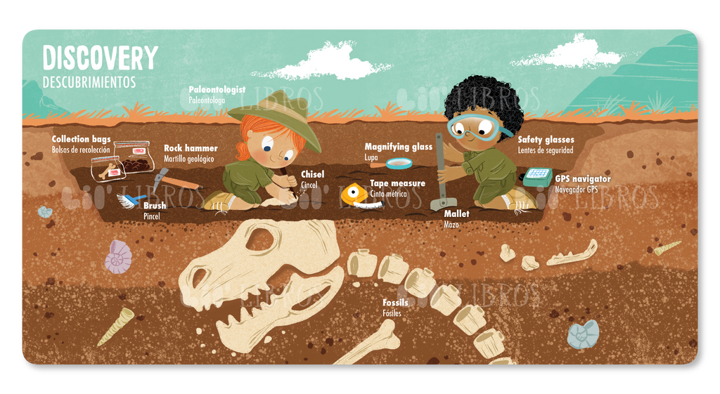 My First 100 Dino Words in English and Spanish (Bilingual English and Spanish)